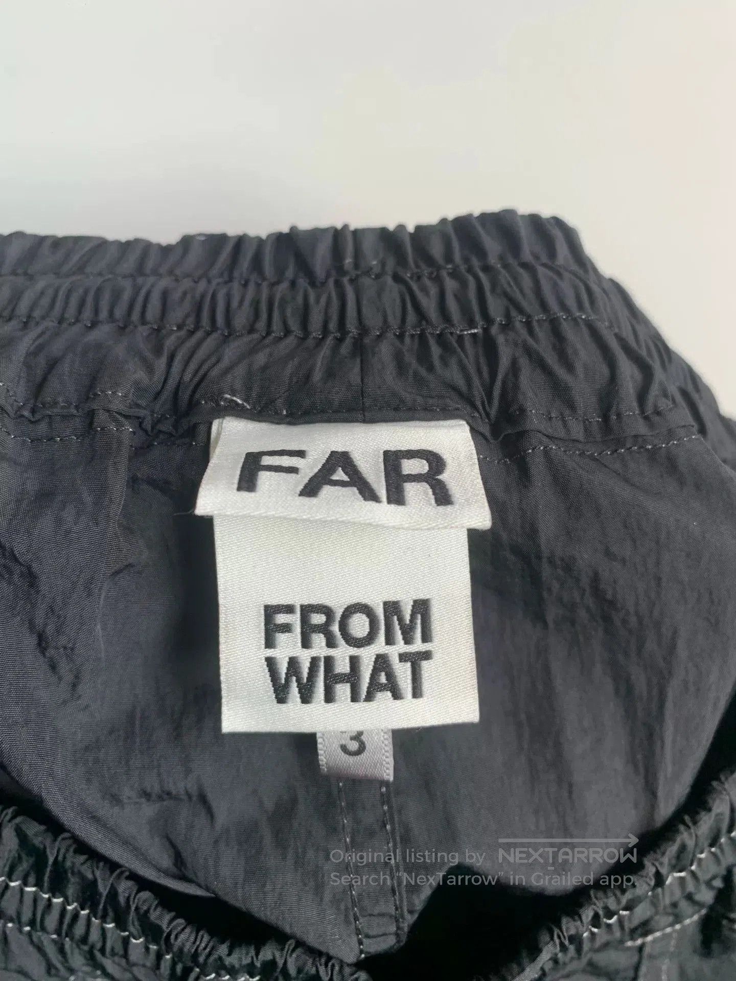 Far Afield Far Archive Black White Zip Nylon Pants. Size US 26 / EU 42 - 7 Thumbnail