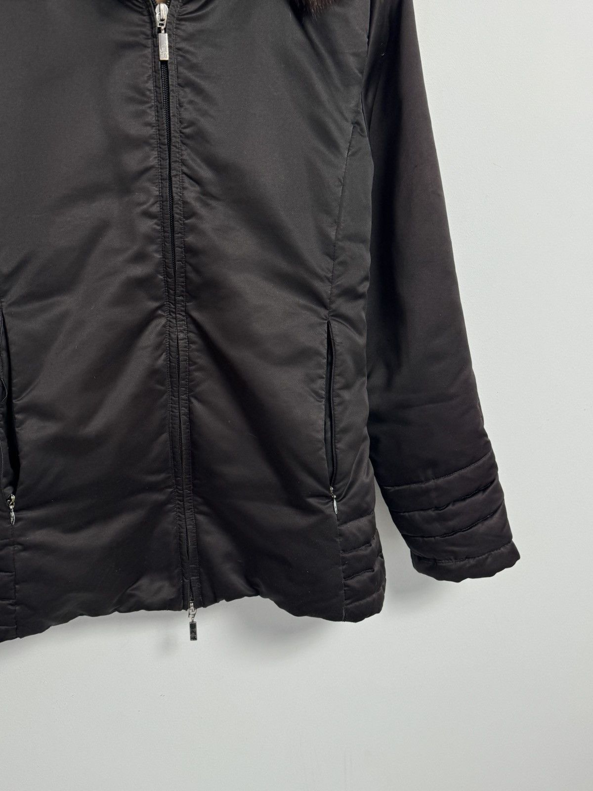 Moncler Moncler Green Gold Shimmer Down Filled Fur Trim Hooded Parka Size XS / US 0-2 / IT 36-38 - 5 Thumbnail