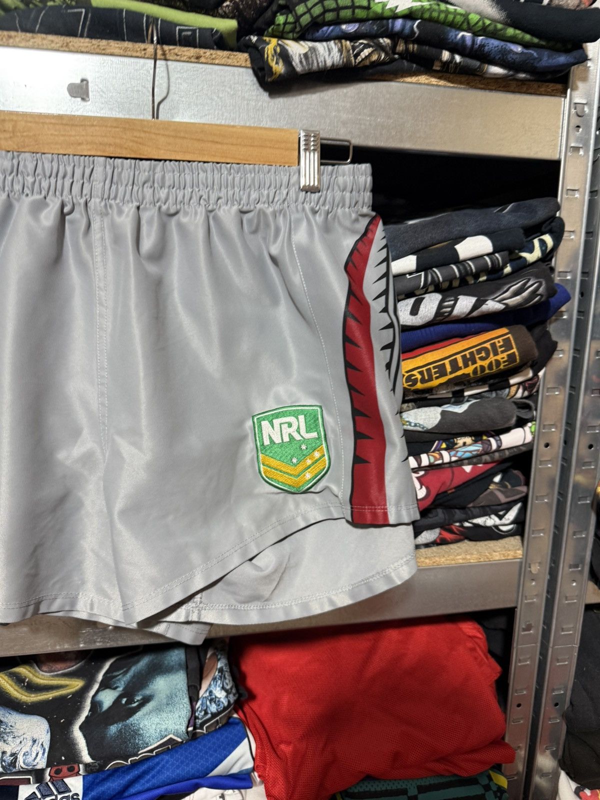 Vintage Vintage Vodafone Warriors NRL Rugby 2004 League Shorts ISC Size US 36 / EU 52 - 4 Thumbnail