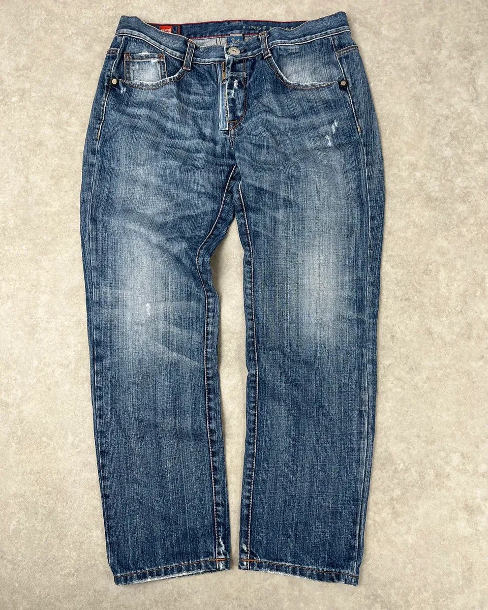 Marithe + Francois Girbaud 2000s Marithé + François Girbaud Blue Cozy Denim Jeans Size US 32 / EU 48 - 4 Thumbnail