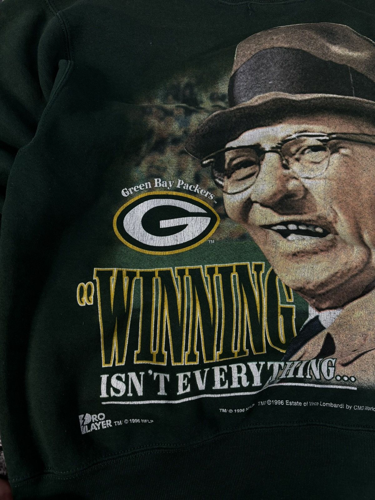 NFL × Vintage 90s NFL Sweatshirt Vince Lombardi Pro Player Super Bowl Size US M / EU 48-50 / 2 - 4 Thumbnail