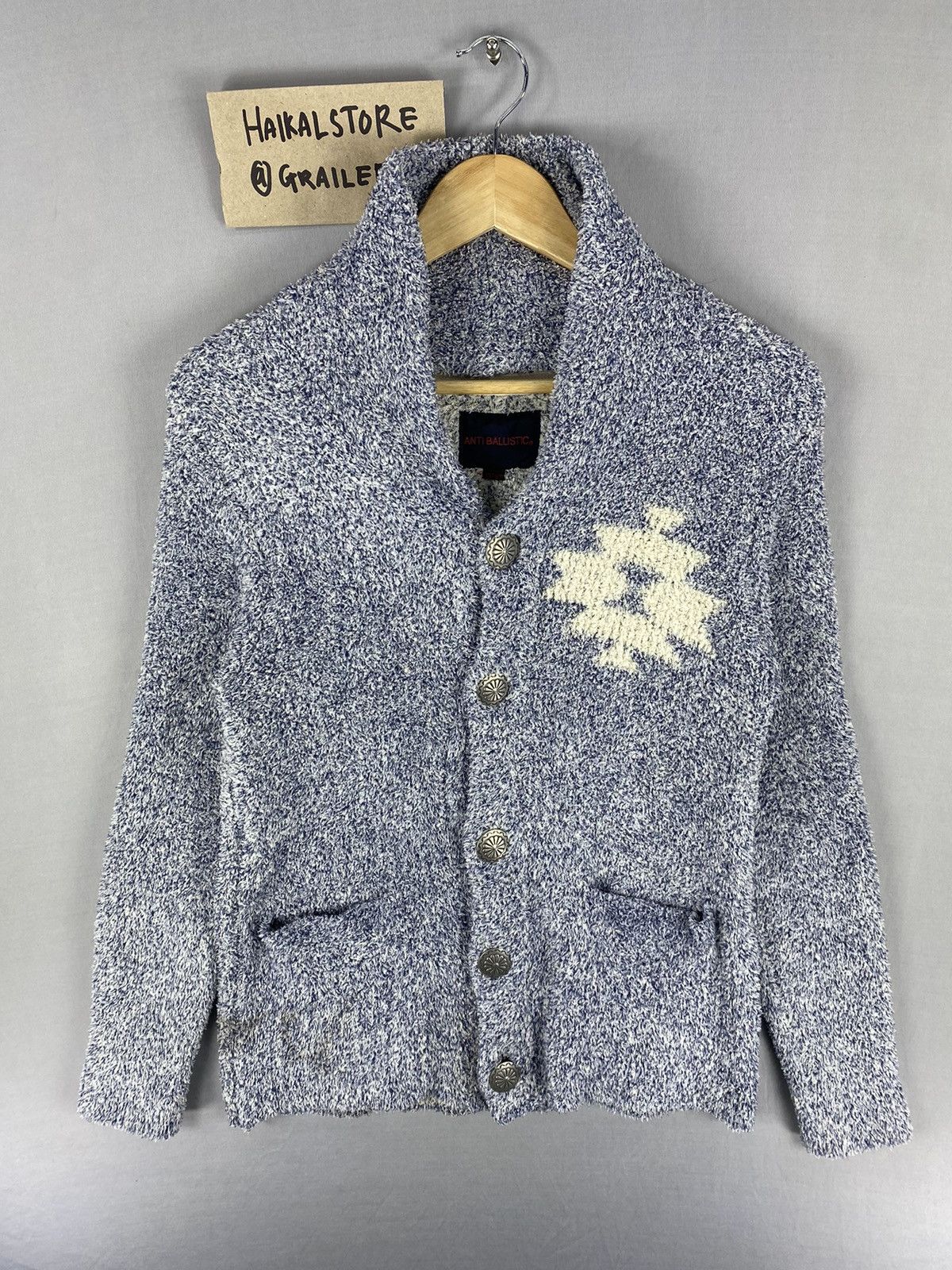 Japanese Brand Anti Ballistic Navajo Fleece Sherpa Button Up Jacket Size XS / US 0-2 / IT 36-38 - 1 Thumbnail