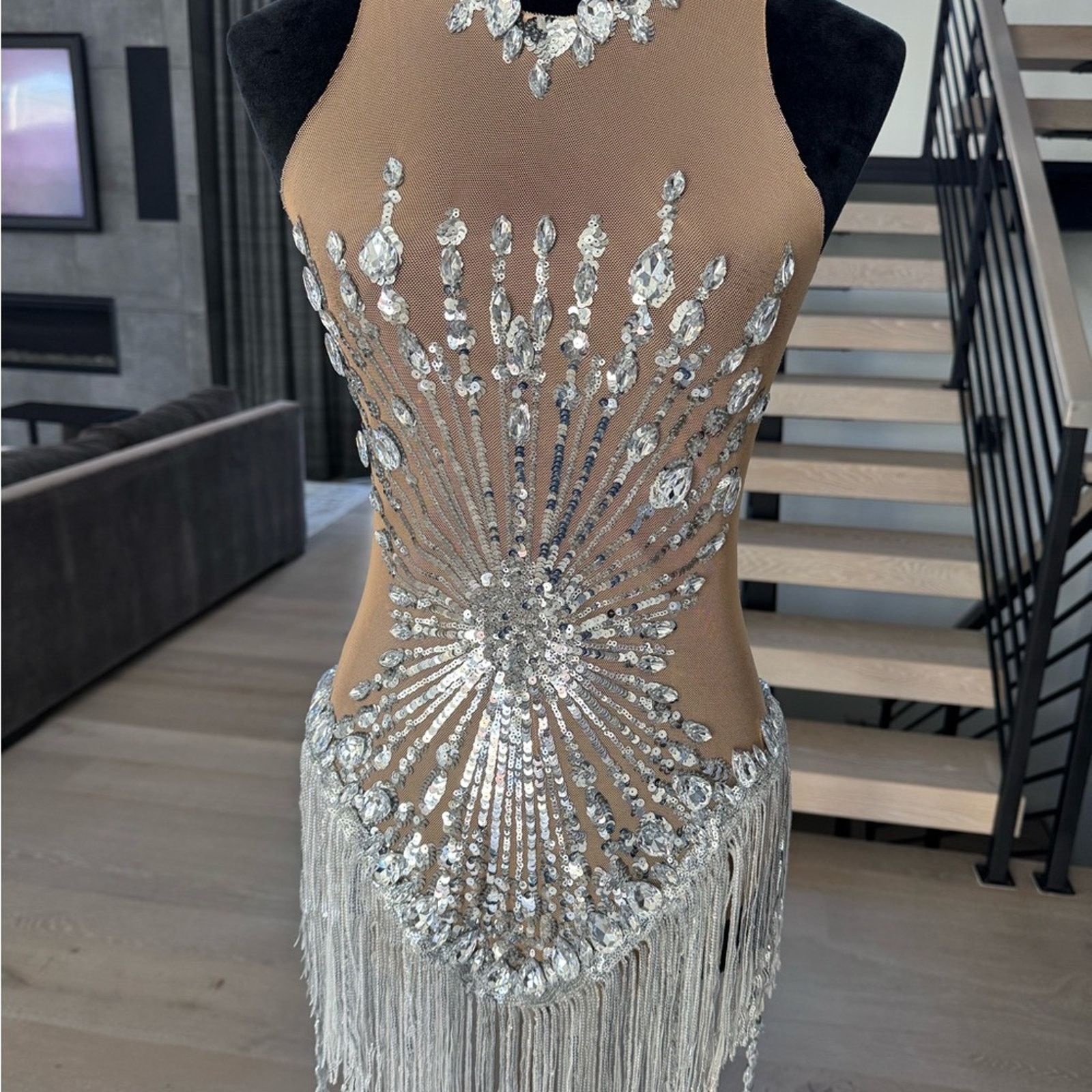 Other New Stunning Silver Embellished Dress one size Size S / US 4 / IT 40 - 9 Thumbnail