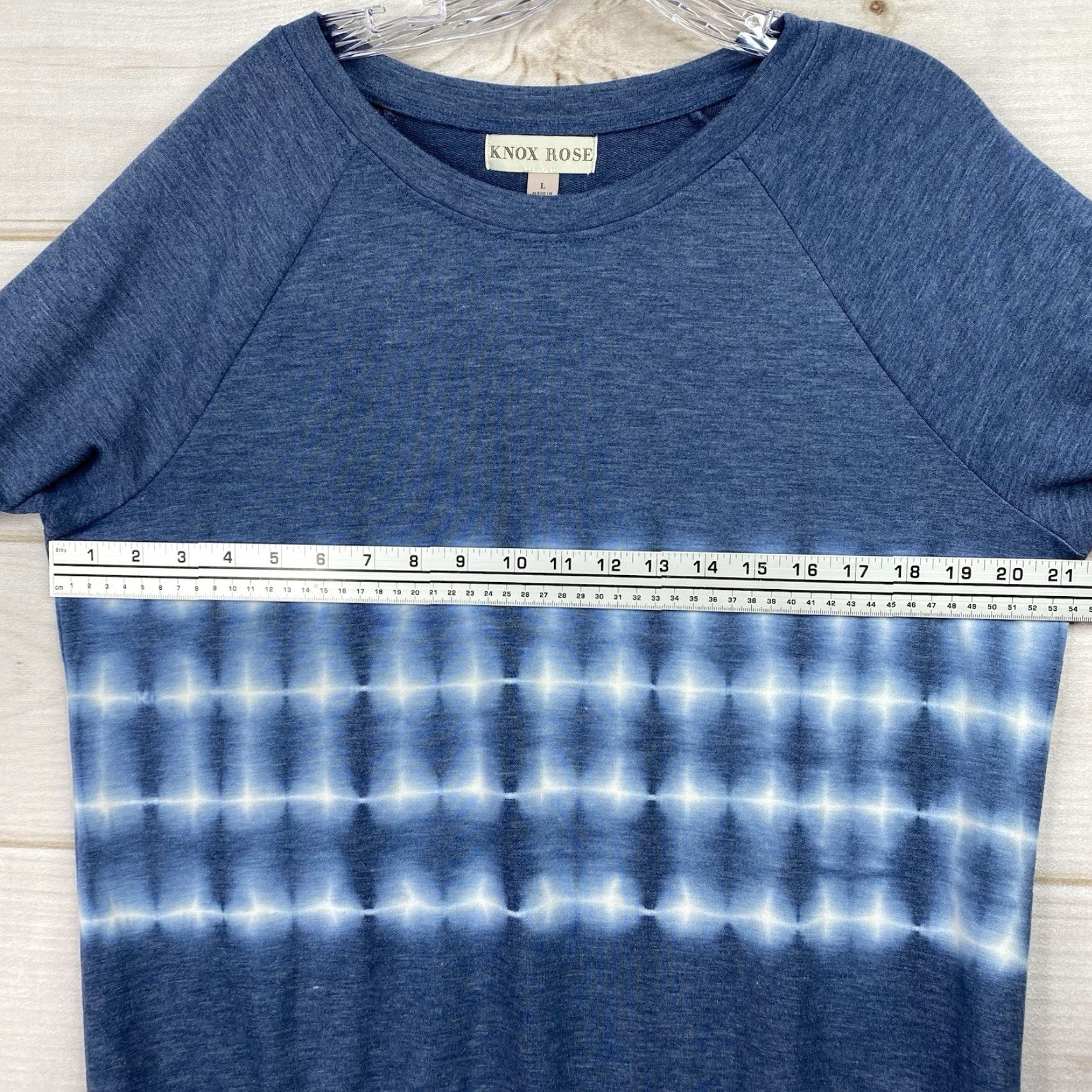 Vintage Knox Rose Sweatshirt TIE DYE Balloon Sleeve Pullover Crew Neck Blue Boho Women’s L Activewear Casual Travel Size L / US 10 / IT 46 - 3 Thumbnail