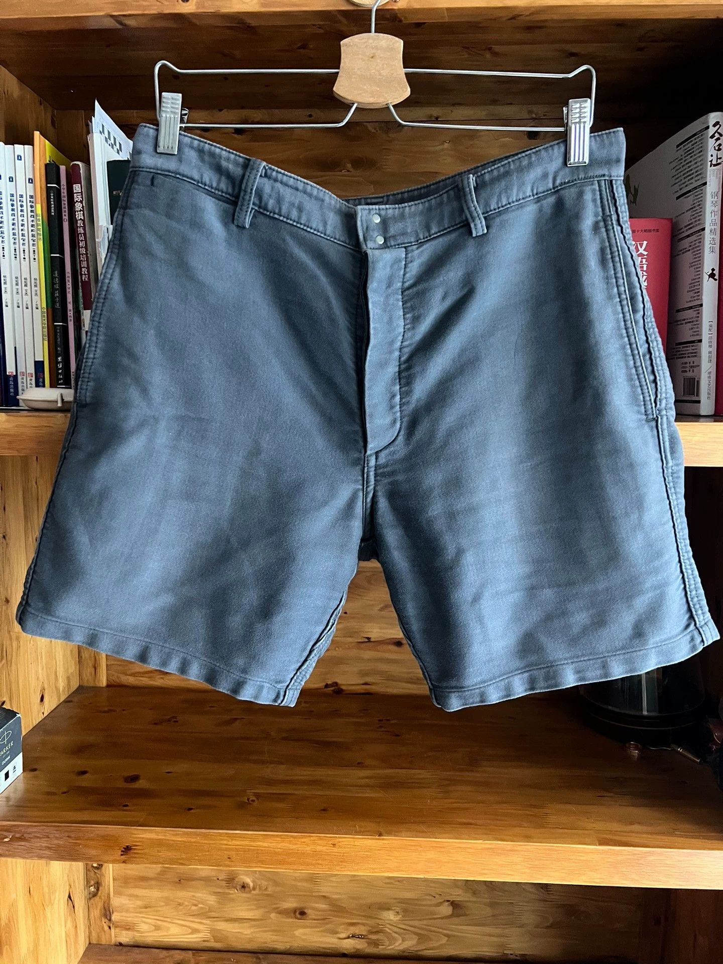 Visvim visvim 2014 indigo dyed washed work shorts gray blue size 2 Size US 32 / EU 48 - 1 Thumbnail
