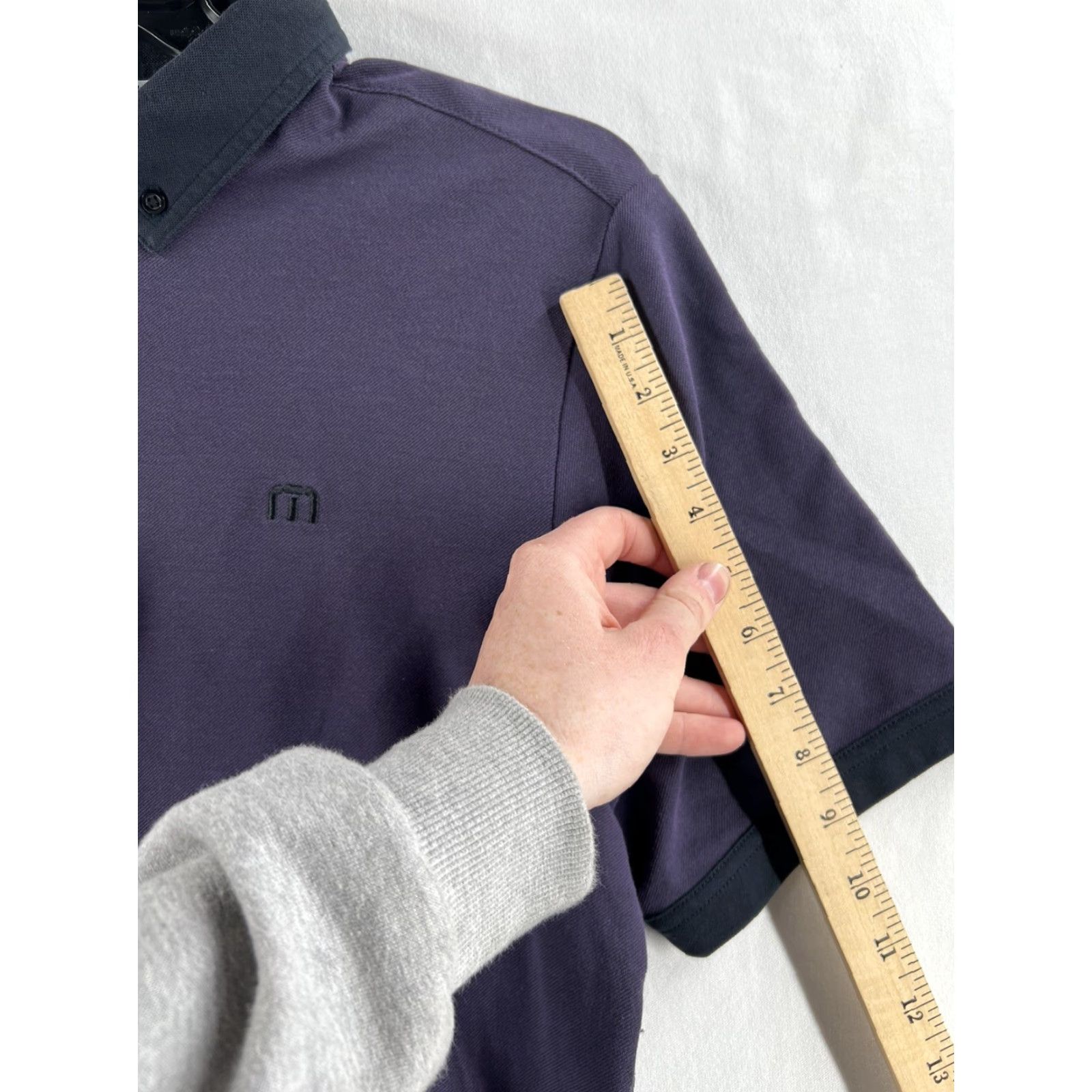 TravisMathew Travis Mathew Polo Shirt Mens Medium Purple Lightweight Short Sleeve Golf Casual Activewear Shirt Polo Size US M / EU 48-50 / 2 - 6 Thumbnail