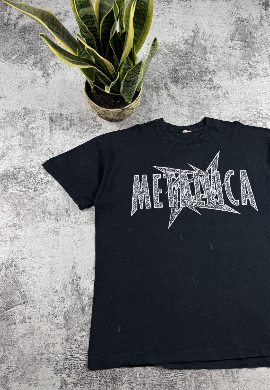 Metallica Metallica USA 1995 1996 Rock Rap Hip Hop Faded T Shirt Tee Size US XL / EU 56 / 4 - 4 Thumbnail