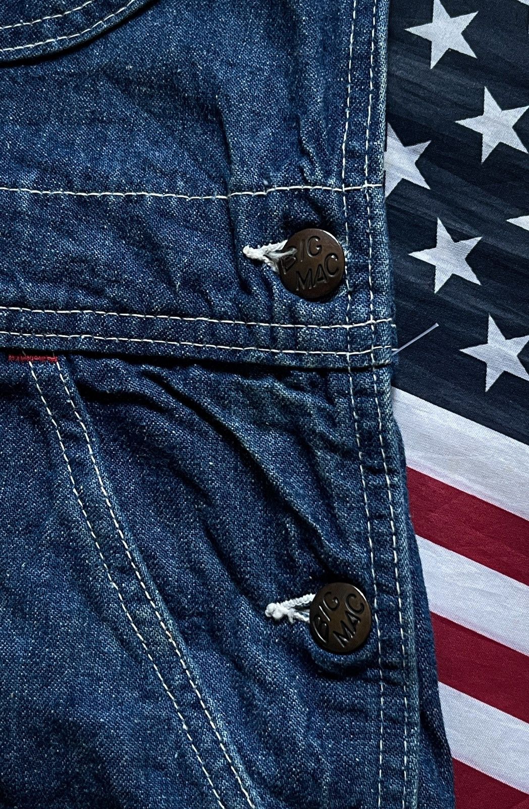 Big Mac × Vintage Vintage 1960s BigMac Overalls Size US 34 / EU 50 - 5 Thumbnail