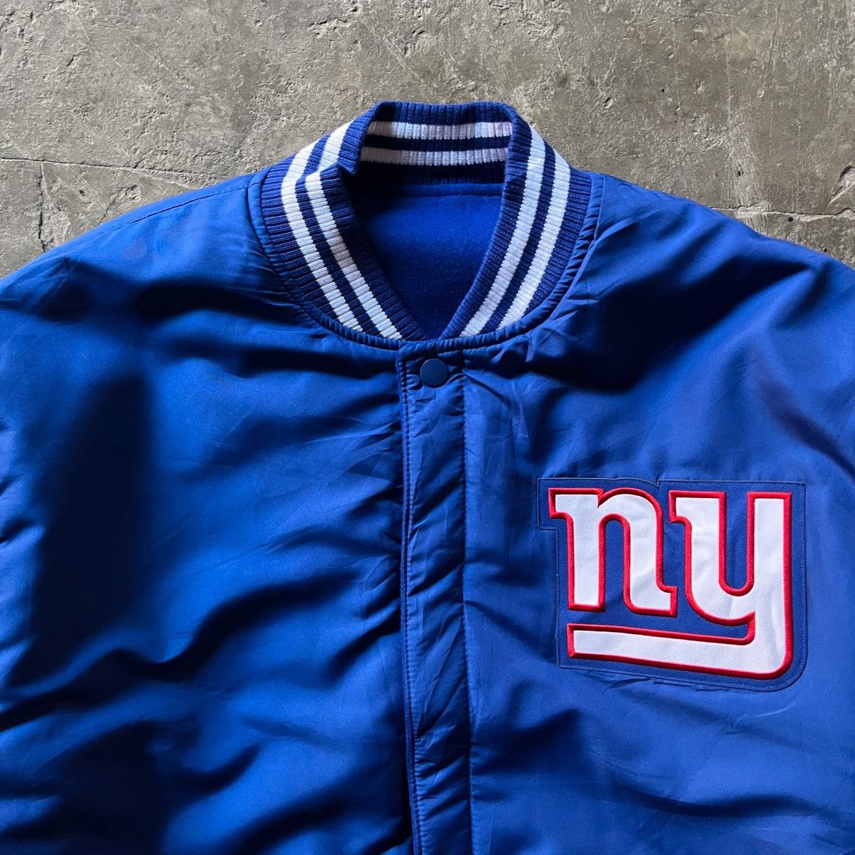 JH Design Vintage JH design NY Giants reversible varsity jacket Size US XL / EU 56 / 4 - 5 Thumbnail