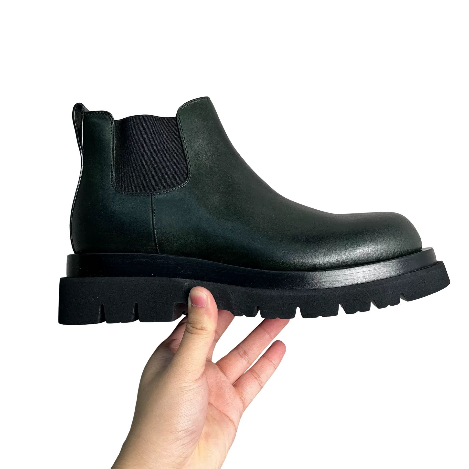 Bottega Veneta Bottega Veneta Dark Green Lug Chelsea Boots US 9 Size US 9 / EU 42 - 1 Thumbnail