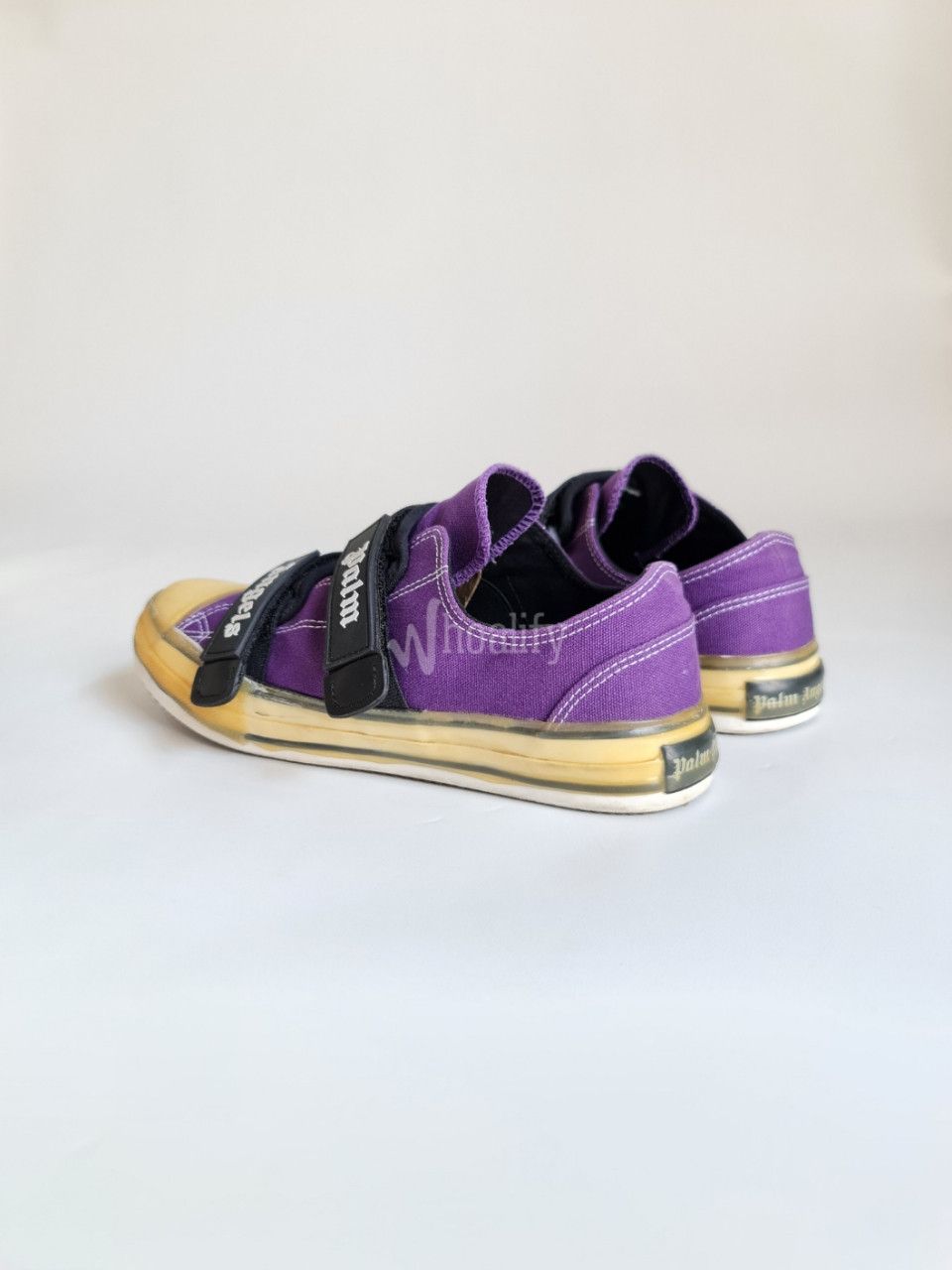 Palm Angels Palm Angels Vulcanized Purple Canvas Sneakers Size US 10 / EU 43 - 3 Thumbnail