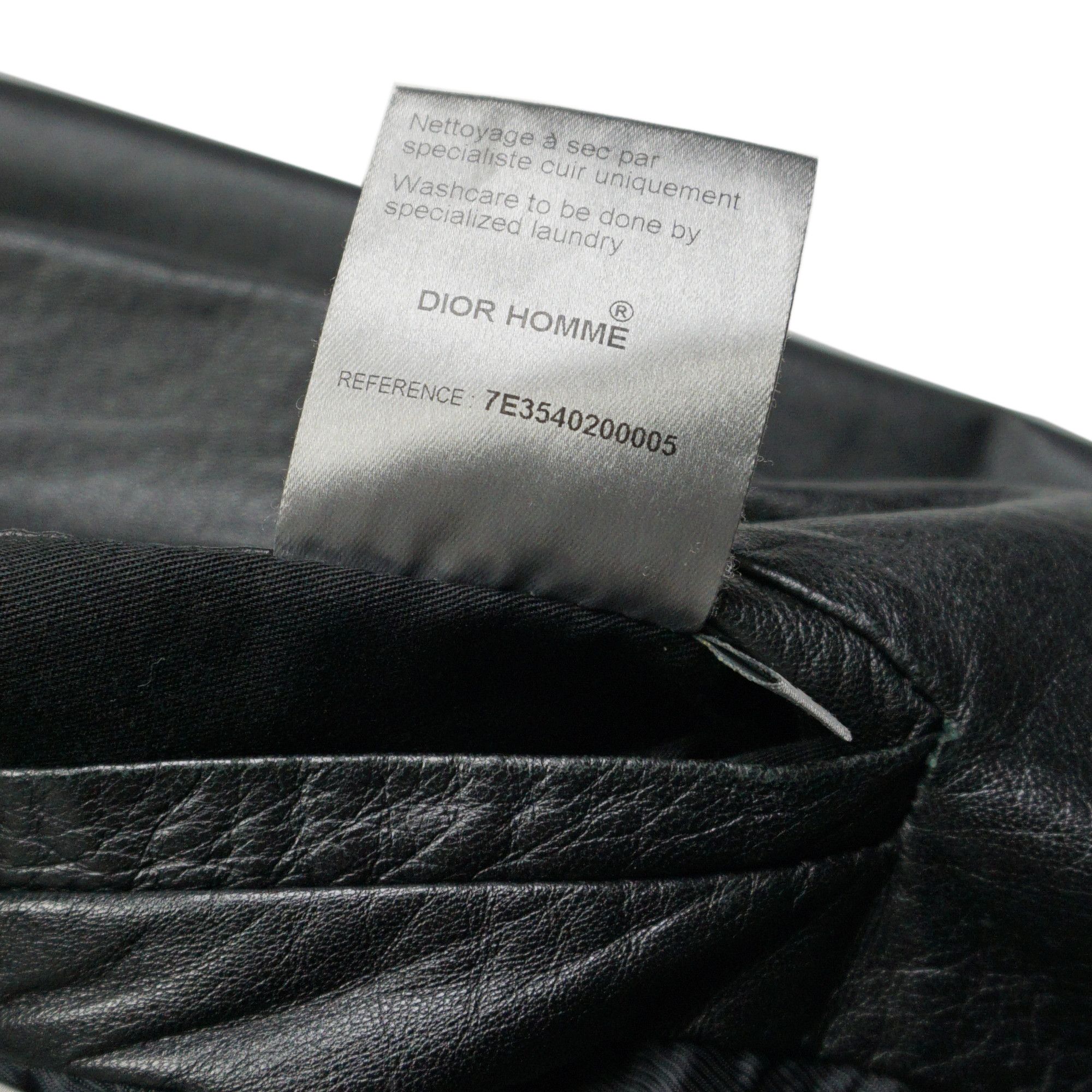 Dior × Hedi Slimane Dior Homme SS07 Campaign Leather Jacket Size US M / EU 48-50 / 2 - 11 Thumbnail