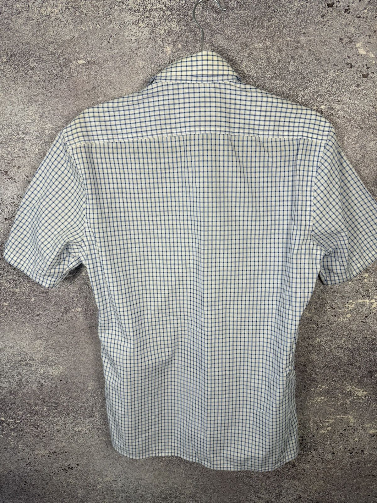 Vintage × Yves Saint Laurent Yves Saint Laurent YSL Check Shirt White Blue Small Size US S / EU 44-46 / 1 - 10 Thumbnail