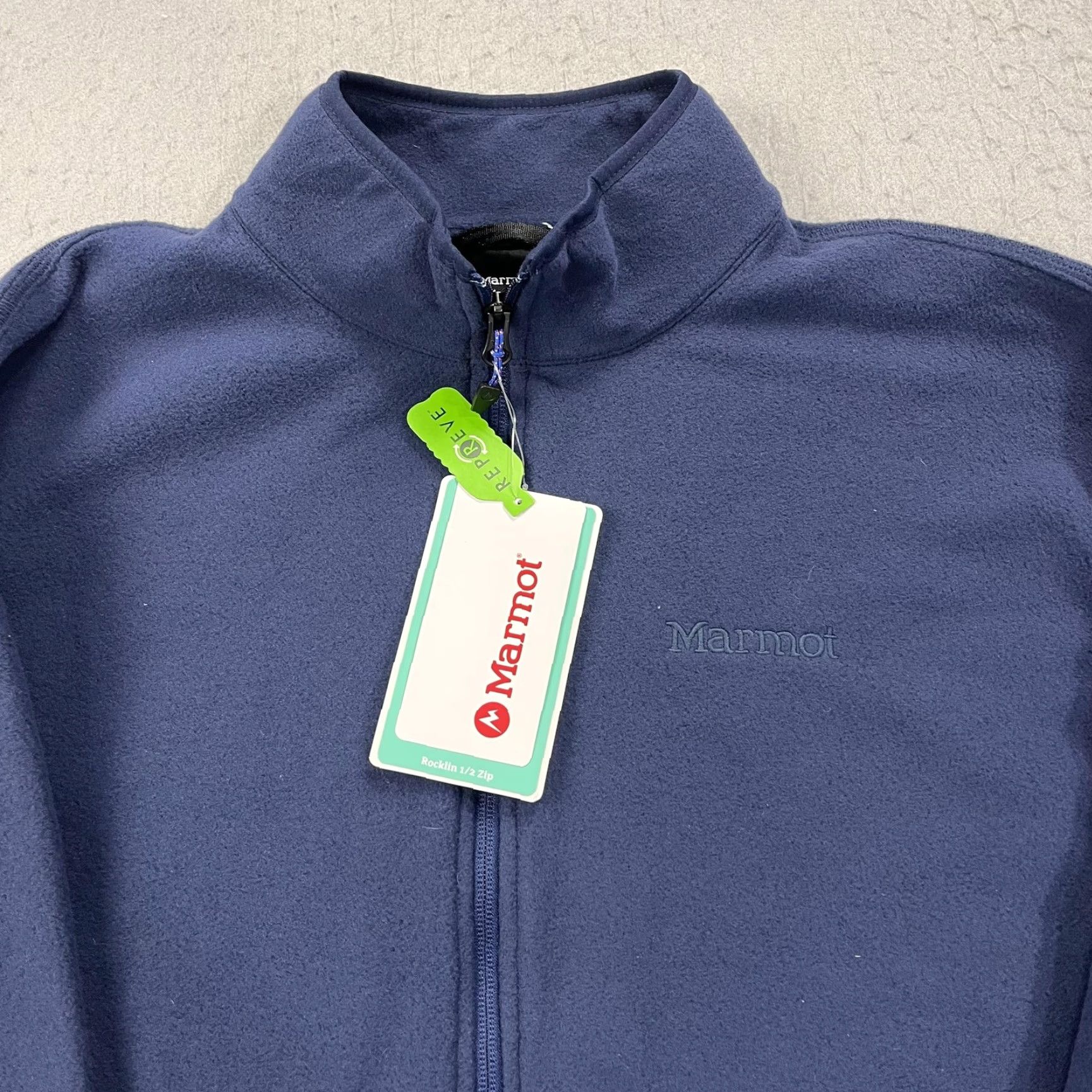 Marmot Marmot Rocklin 1/2 Zip Pullover Mens XL Blue Mock Neck Fleece NWT Hiking Casual Tour Activewear Size US XL / EU 56 / 4 - 2 Thumbnail