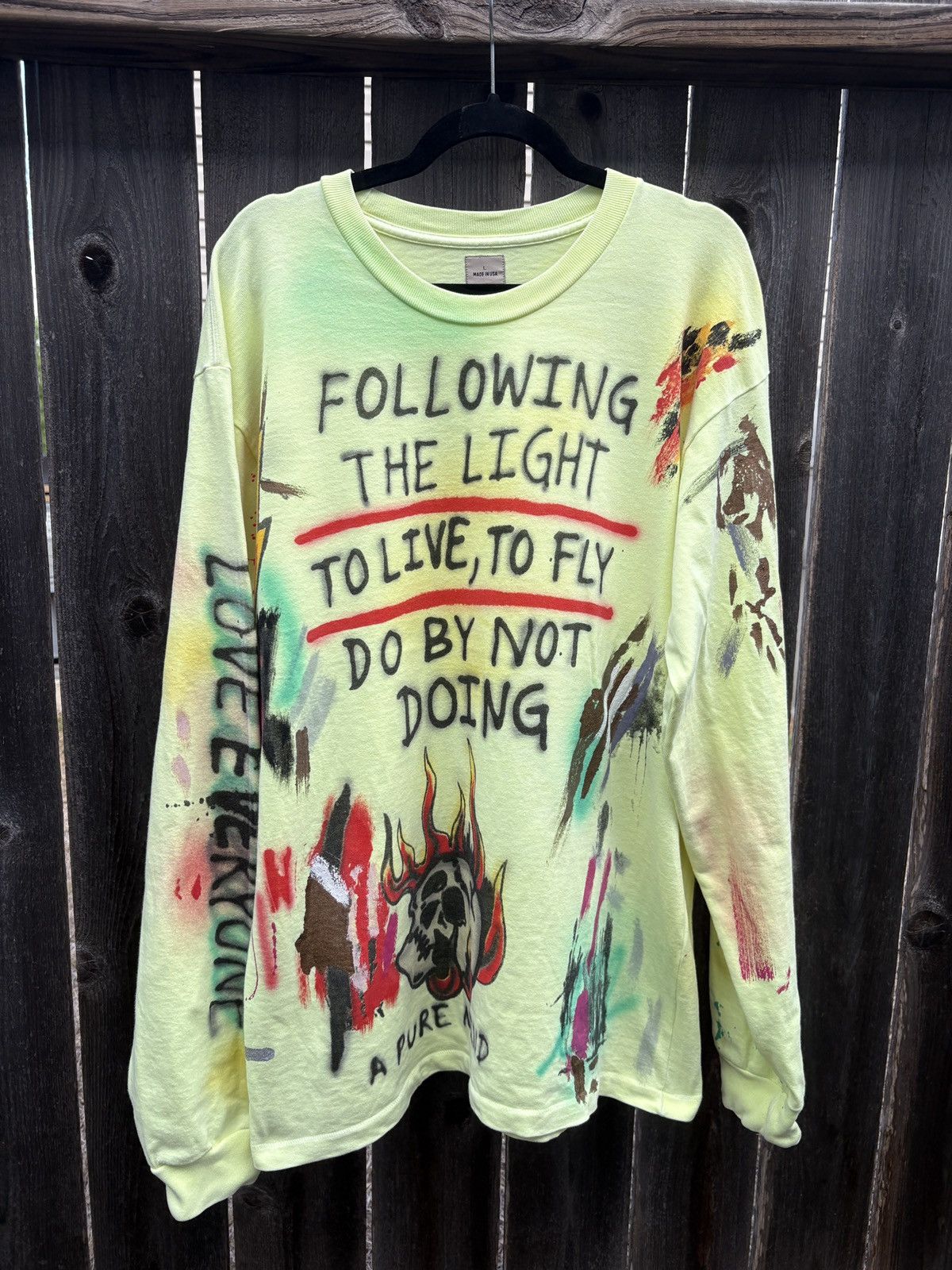 Kanye West × Wes Lang Yeezy Wes Lang Wyoming Long Sleeve Shirt 