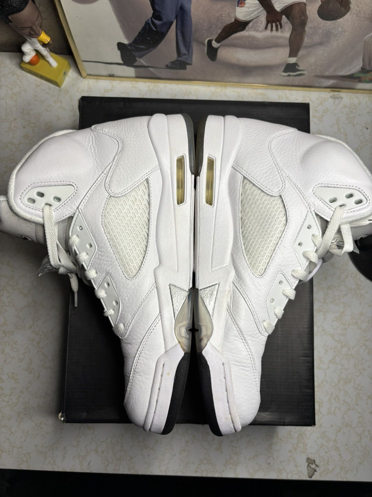 Jordan Brand Jordan Retro 5 “white Metallic” Size US 13 / EU 46 - 3 Thumbnail
