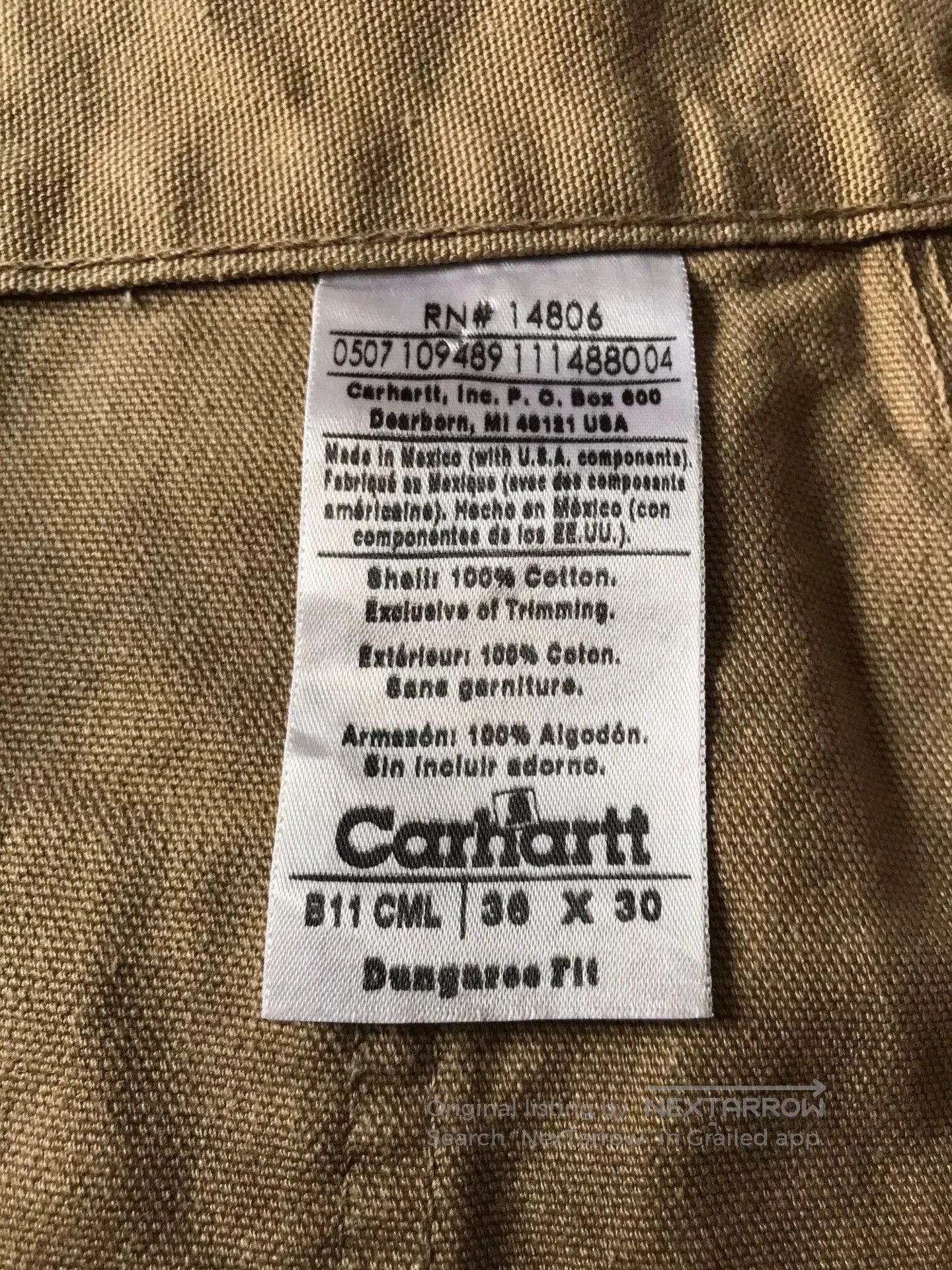 Carhartt Carhartt B11 CML Cargo Pants. Size US 36 / EU 52 - 9 Thumbnail