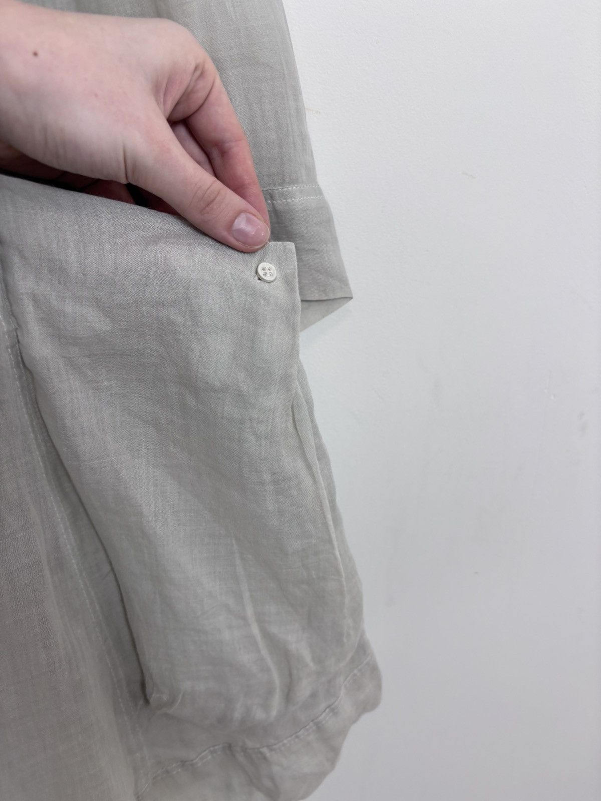 Annette Gortz Annette Gortz Women’s Ramie Grey Belted Shirt Dress Size S / US 4 / IT 40 - 13 Thumbnail