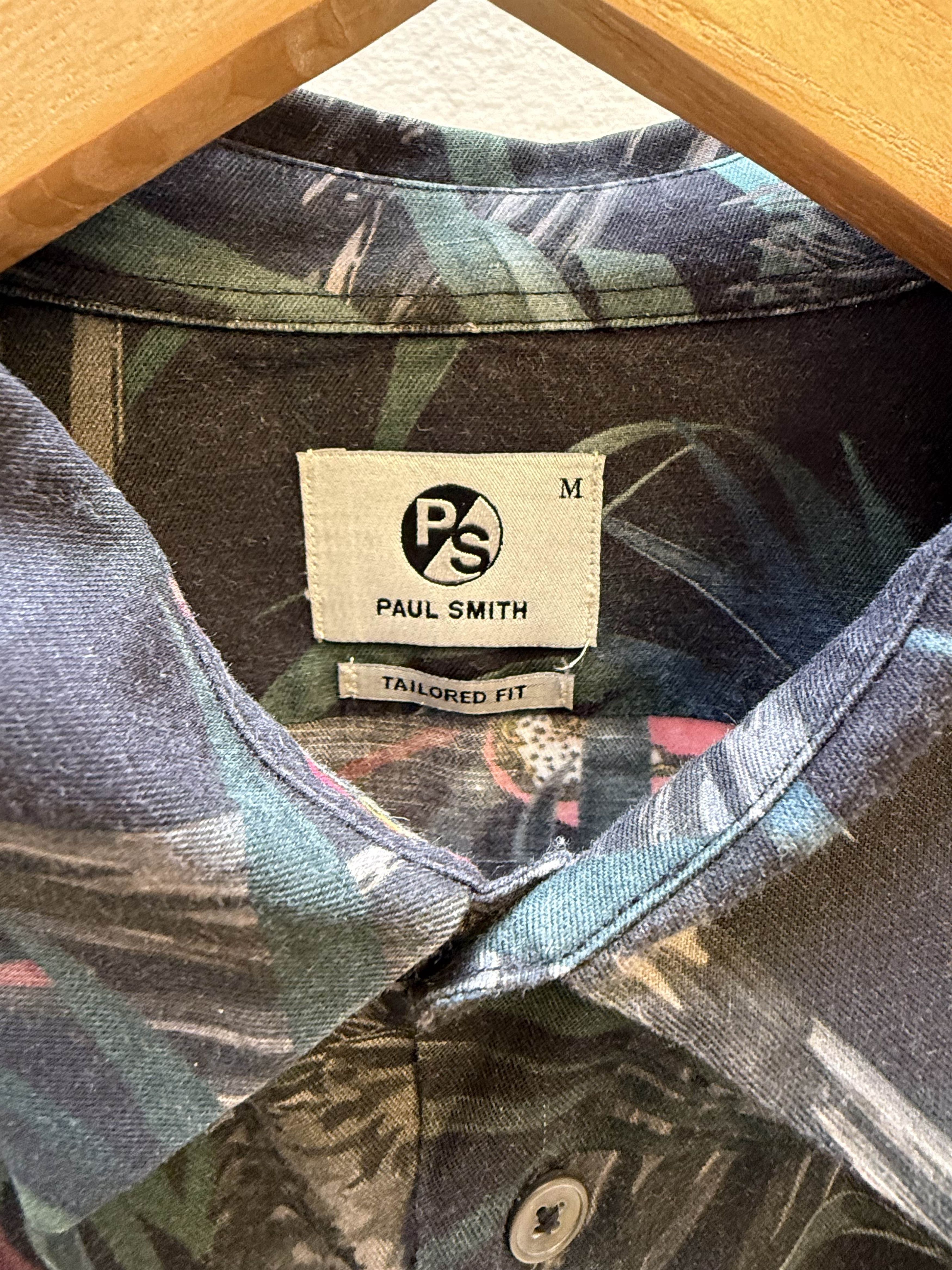 Paul Smith Paul Smith Tailored Fit Print Shirt Size US M / EU 48-50 / 2 - 3 Thumbnail