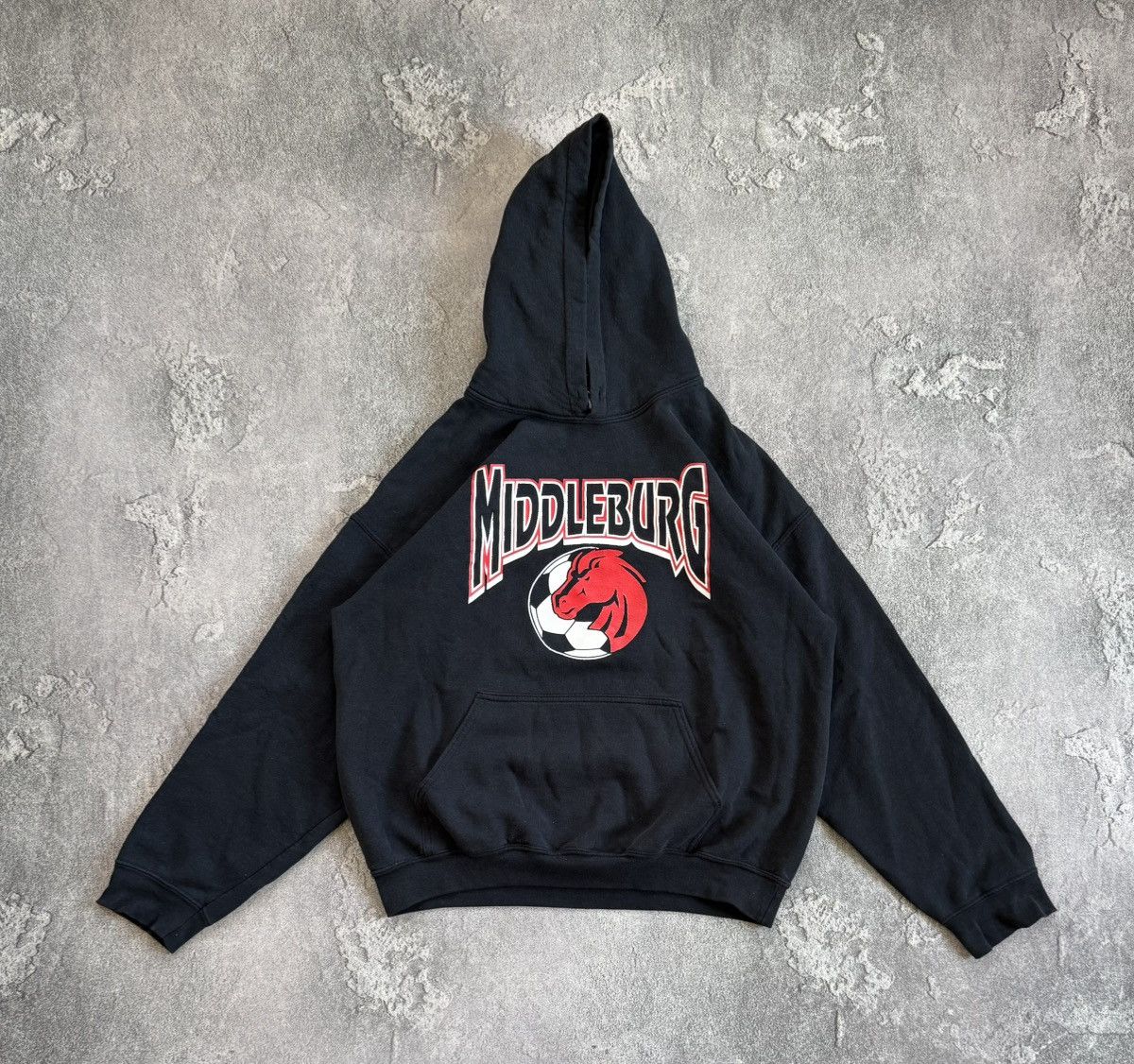 Vintage Middleburg L hoodie relaxed black long sleeve sweatshirt Size US L / EU 52-54 / 3 - 5 Thumbnail