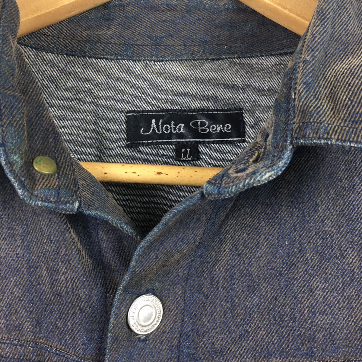 Japanese Brand Japanese Nota Bene Denim Jacket Size US L / EU 52-54 / 3 - 7 Thumbnail