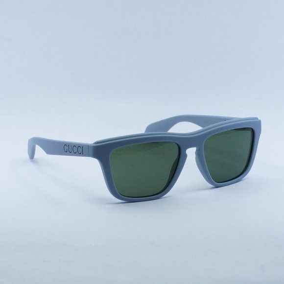 image of New Gucci Gg1571S 003 Matte Light Blue/green Sunglasses, Men's