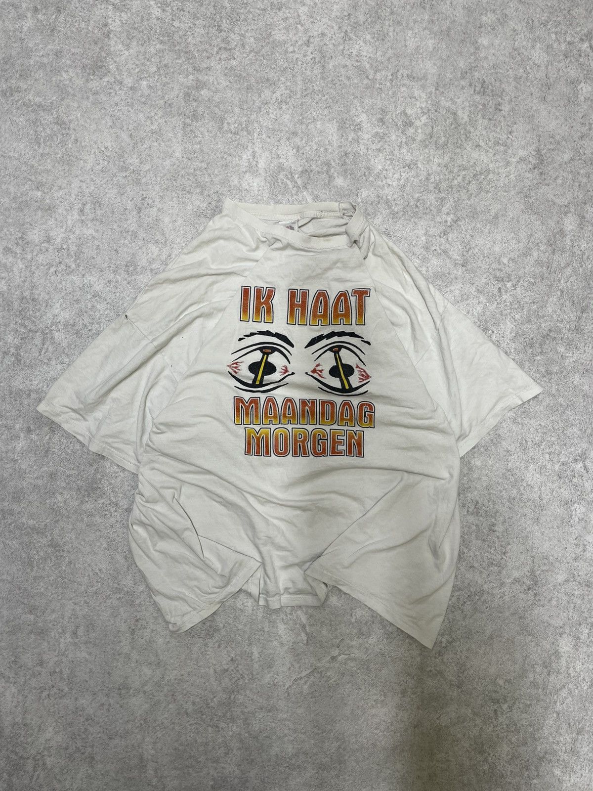 Gildan × Vintage IK HAAT MAANDAG MORGEN Gildan 90s Super Fit Size US XL / EU 56 / 4 - 1 Thumbnail