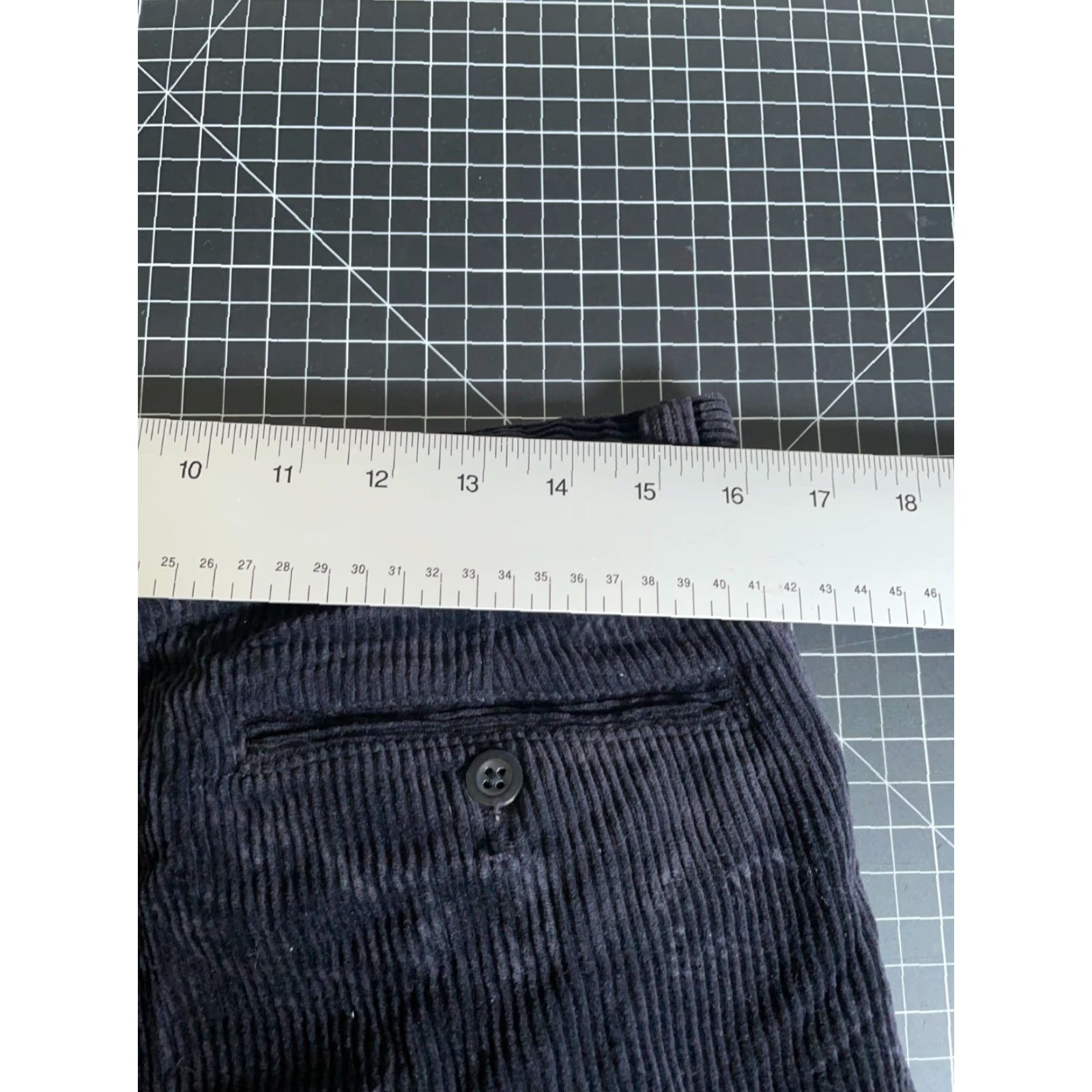 Gap GAP Easy Fit Corduroy Pants Men’s 32 x 30 Dark Blue Pleated Cuffed Vintage 90s Style Chino Size US 32 / EU 48 - 5 Thumbnail
