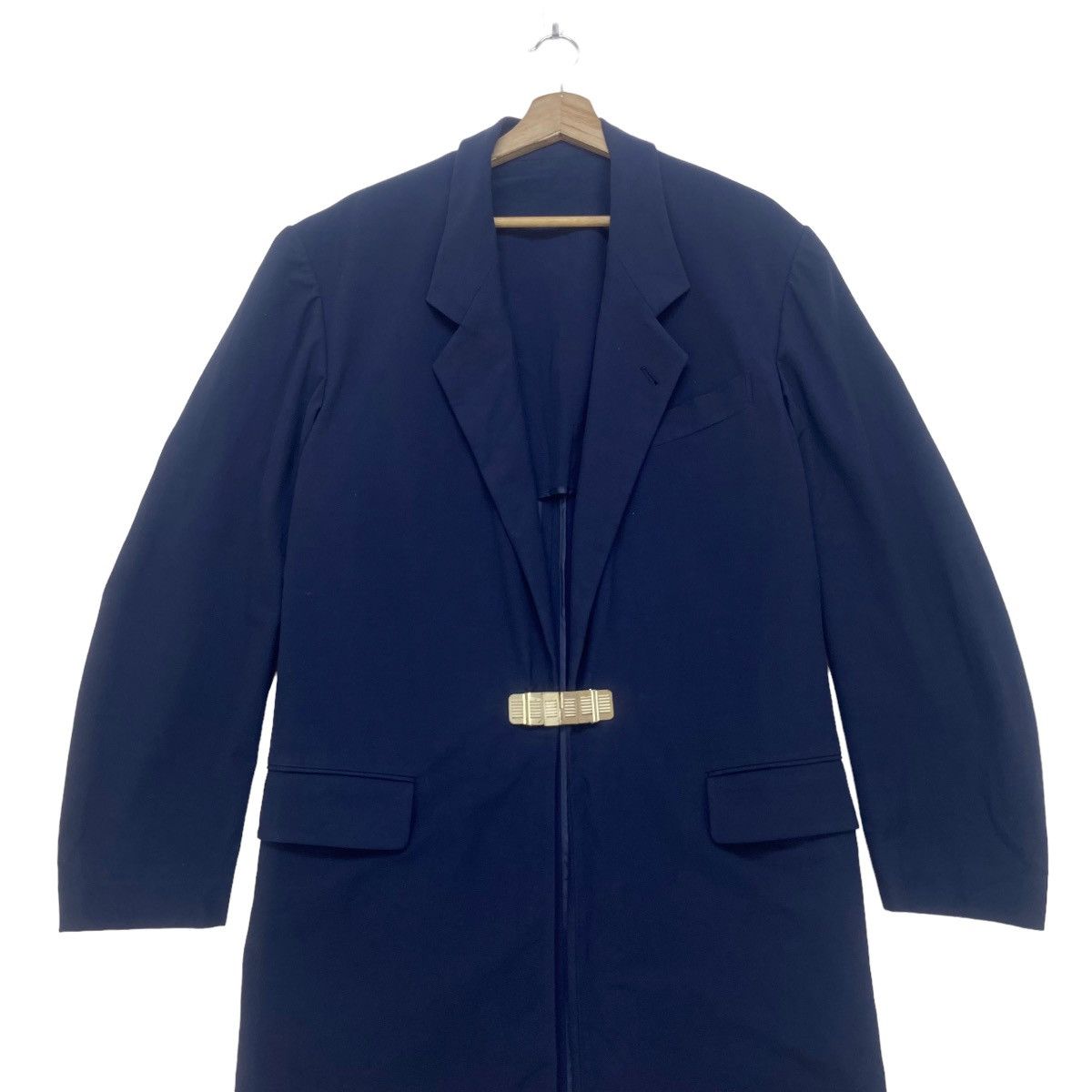 Designer × Jean Paul Gaultier Jean Paul Gaultier Homme Buckle Poliuretana Long Coat Size US M / EU 48-50 / 2 - 4 Thumbnail
