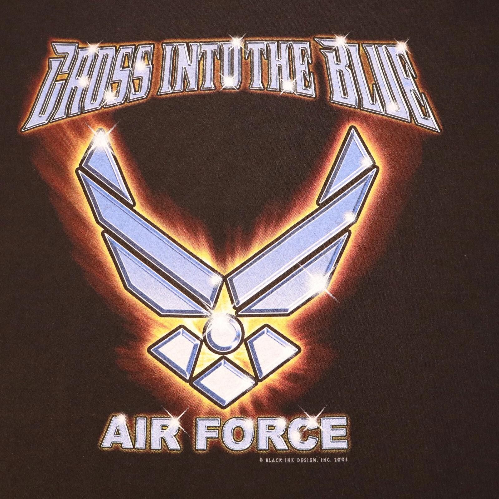 Soffe Air Force "Cross Into The Blue" Black Shirt XL 2005 defect Size US XL / EU 56 / 4 - 1 Thumbnail