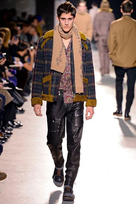 Pre-owned Dries Van Noten Shearling - Runway In Multicolor