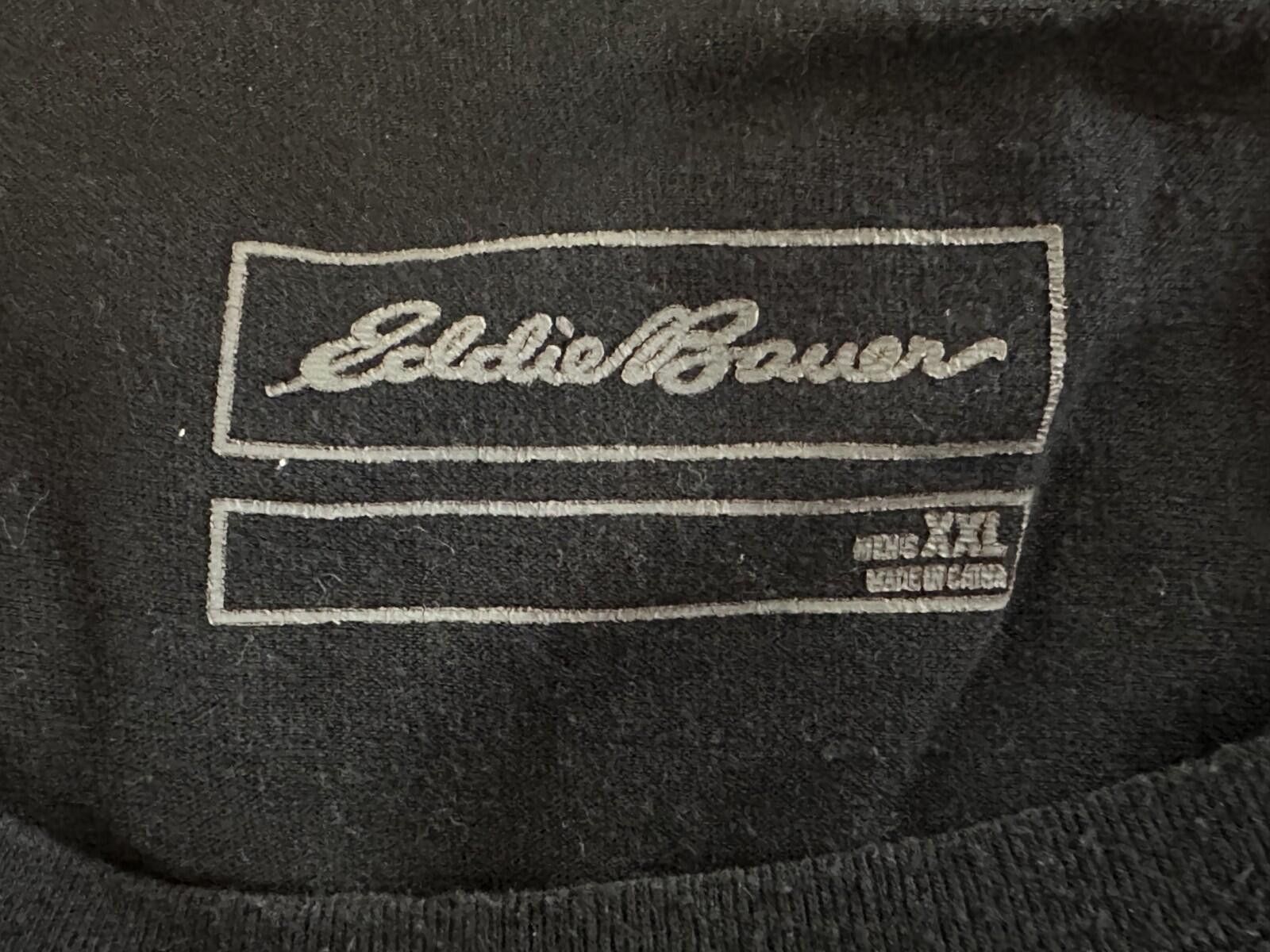 Eddie Bauer Eddie Bauer Pullover Embroidered T-Shirt Mens Black 2XL Size US XXL / EU 58 / 5 - 5 Thumbnail