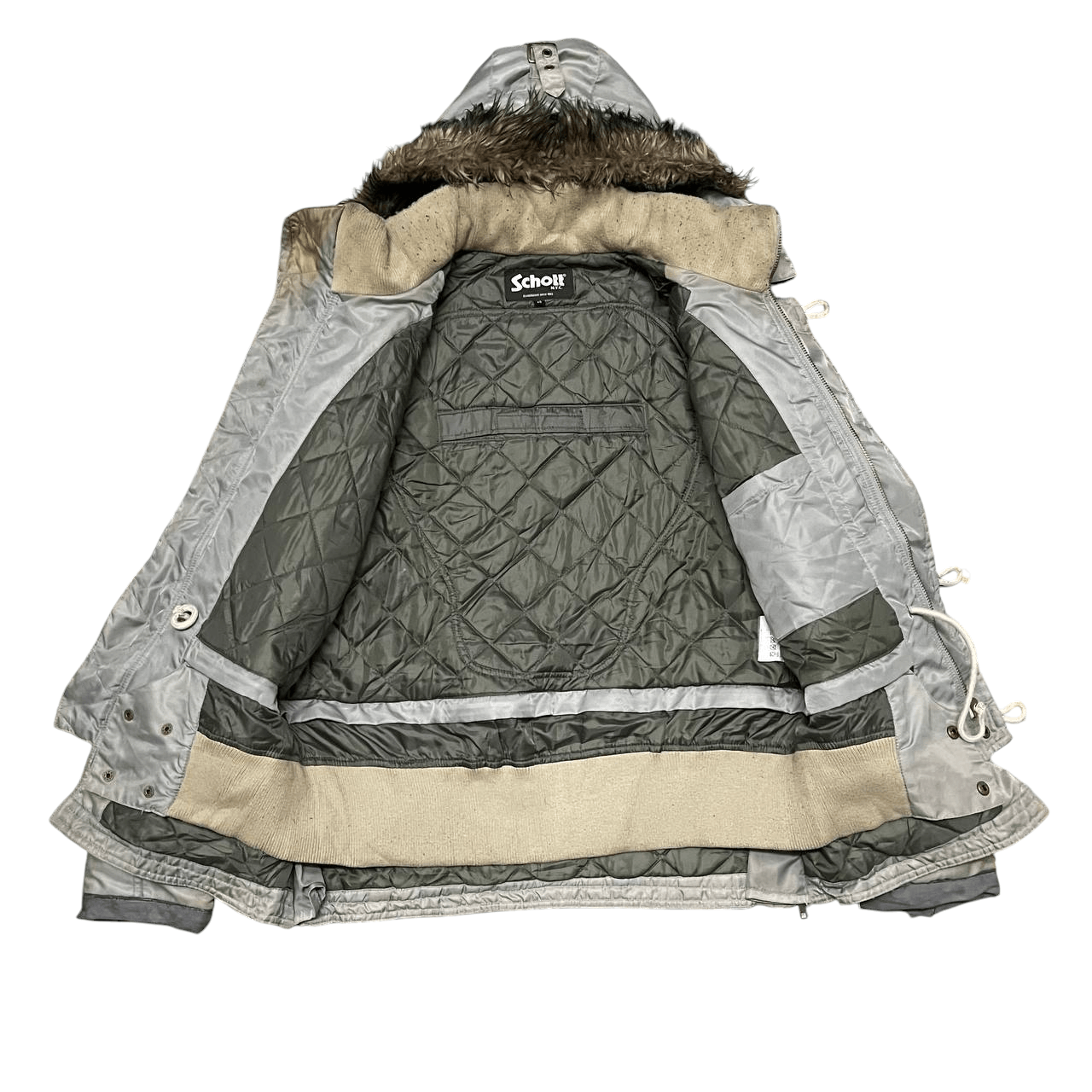 Schott Vintage Schott NYC Fur Hooded Jacket N3B Size US M / EU 48-50 / 2 - 15 Thumbnail
