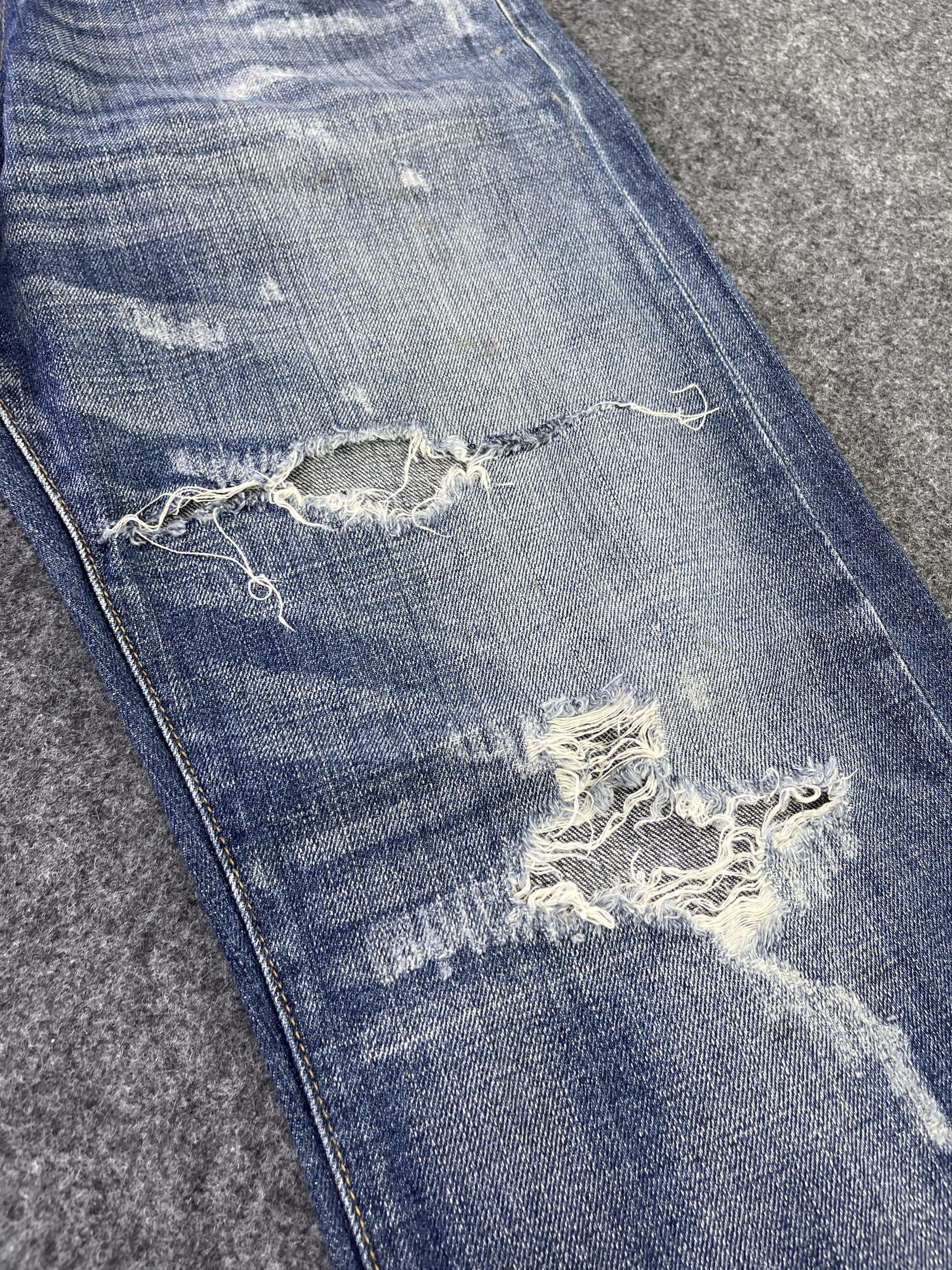 Japanese Brand Savignac 'de Denim Distressed Jeans - J956 Size US 34 / EU 50 - 14 Thumbnail