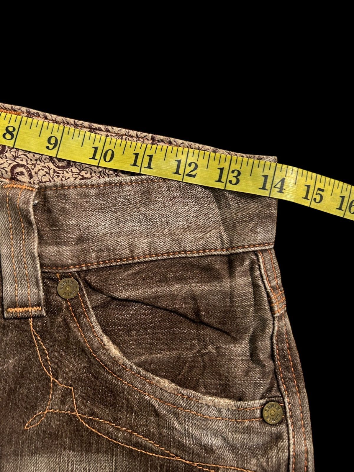 Edwin × Japanese Brand × Who Decides War VINTAGE EDWIN503 RUSTY FADED MUD WASH DENIM JEANS RARE Size US 28 / EU 44 - 12 Thumbnail
