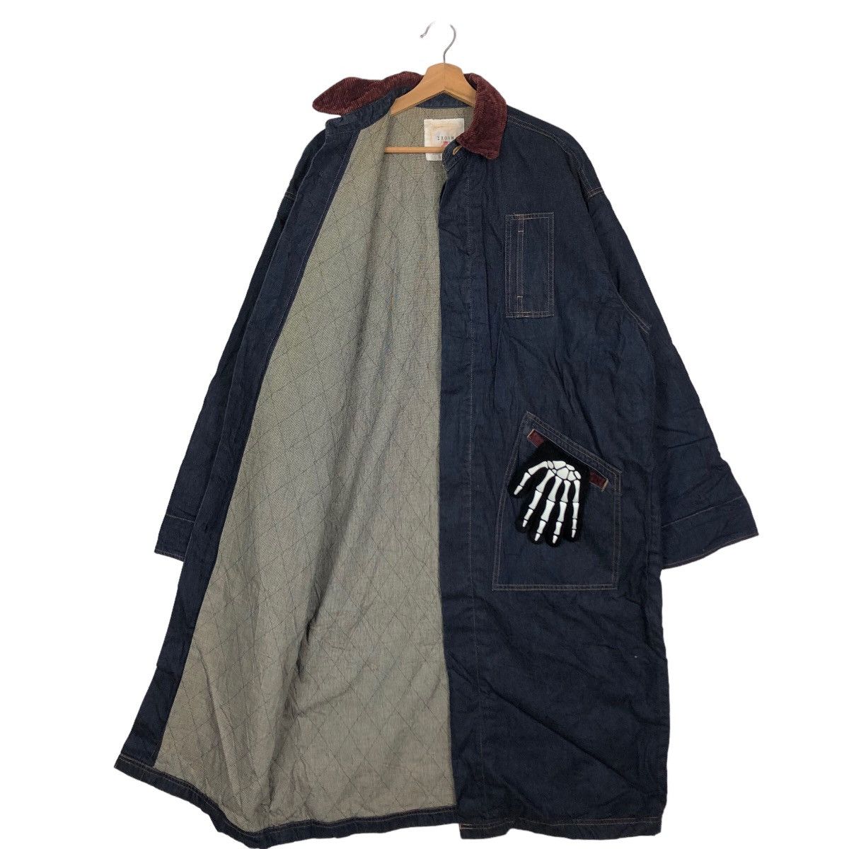 Japanese Brand 🔥90’s Long Jacket Work Denim Exoah Issey Miyake Japan Size US M / EU 48-50 / 2 - 9 Thumbnail