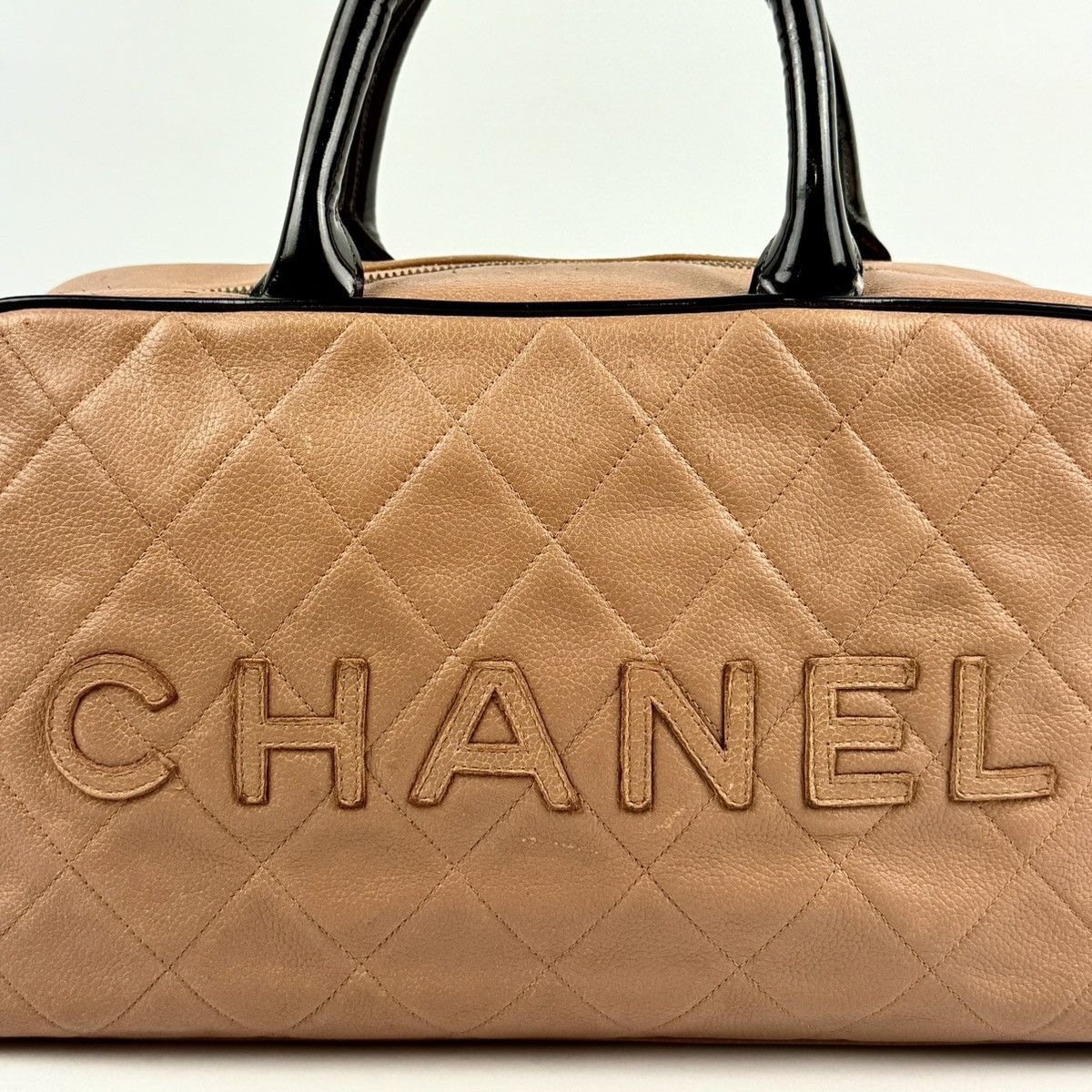 Chanel Chanel - 2002 - Caviar - Matelassé - Bowling Bag Size ONE SIZE - 4 Thumbnail
