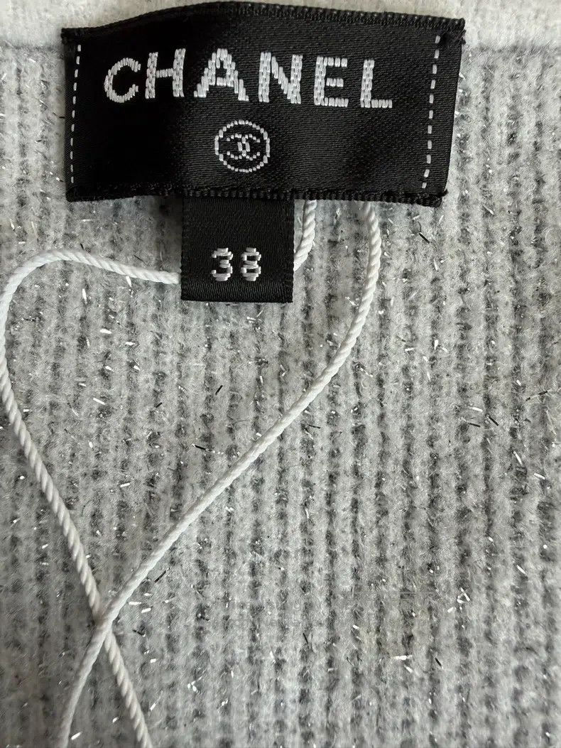Chanel Chanel High-end handicraft workshop silver cardigan silver Size XS / US 0-2 / IT 36-38 - 4 Thumbnail