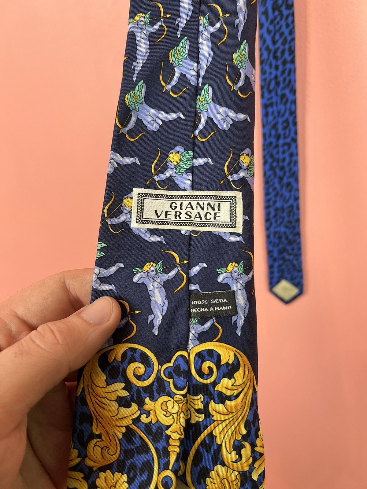 Versace Jeans Couture Giani Versace tie silk luxury rich casual Size ONE SIZE - 8 Thumbnail