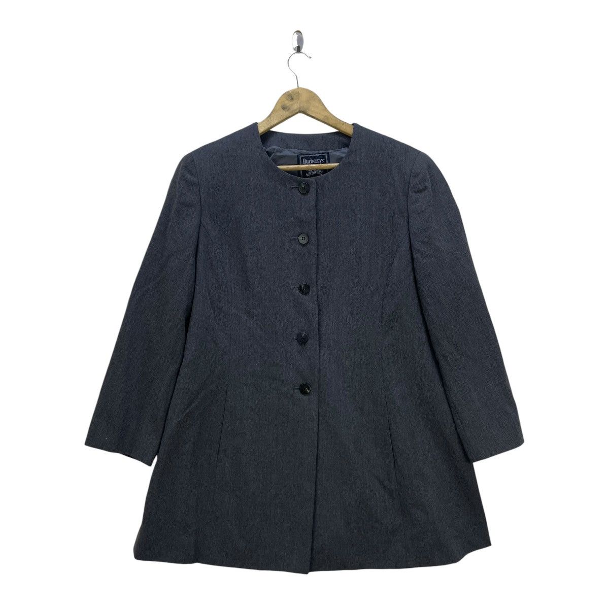 Burberry × Vintage Vintage Burberrys Collar Less Jacket Size M / US 6-8 / IT 42-44 - 1 Thumbnail