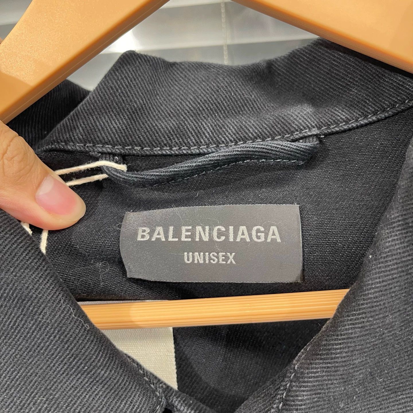 Balenciaga Balenciaga Tape Black Denim Jacket Size 1 95 New Size S / US 4 / IT 40 - 3 Thumbnail