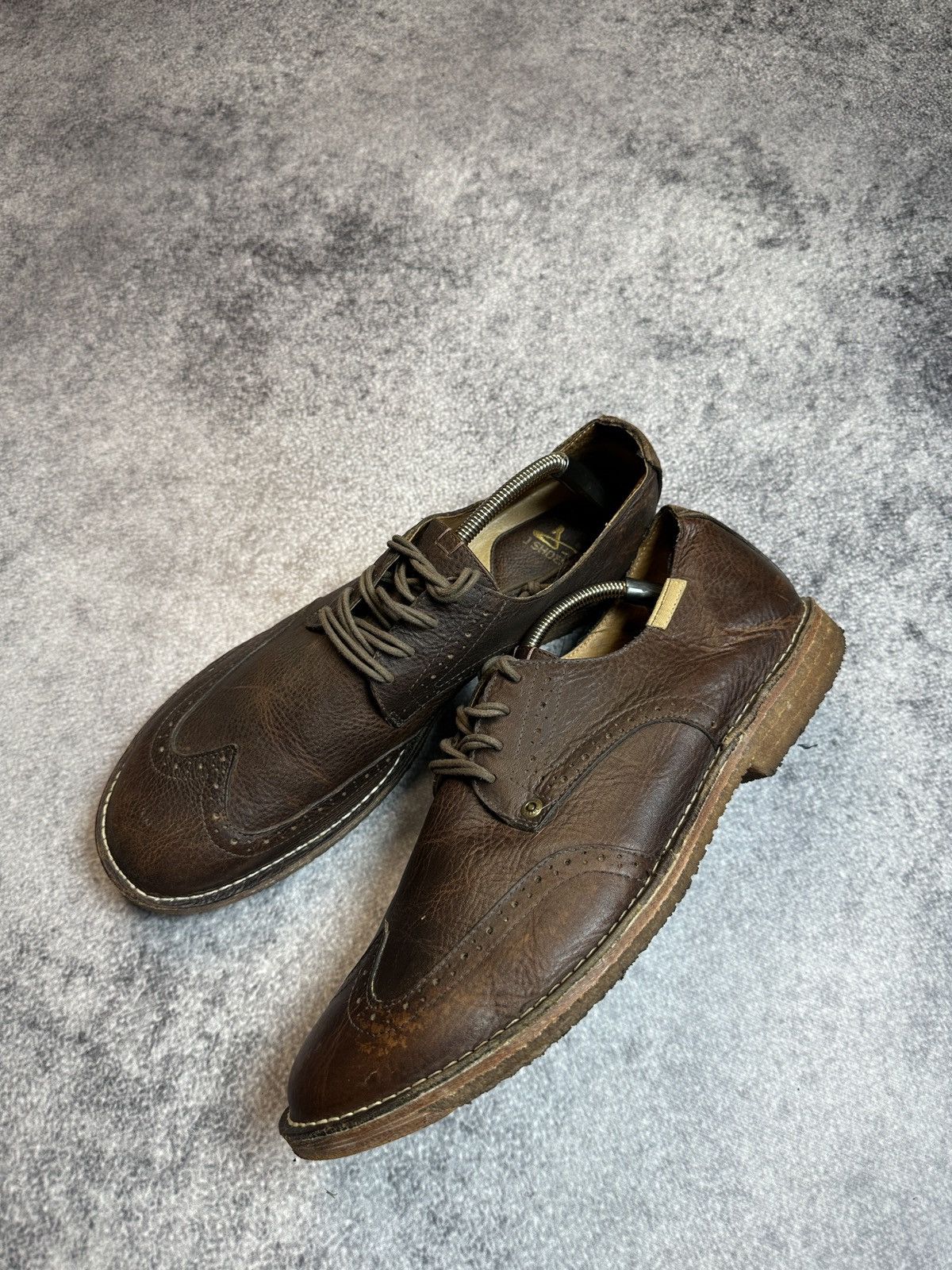 Designer × Leather Vintage Casual Leather Shoes Streetwear Luxury 15 USA Rare Size US 15 / EU 48 - 2 Thumbnail