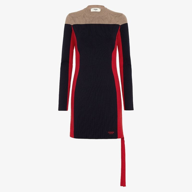 Fendi o1s1wg110326 Dress in Multicolor Size M / US 6-8 / IT 42-44 - 1 Thumbnail