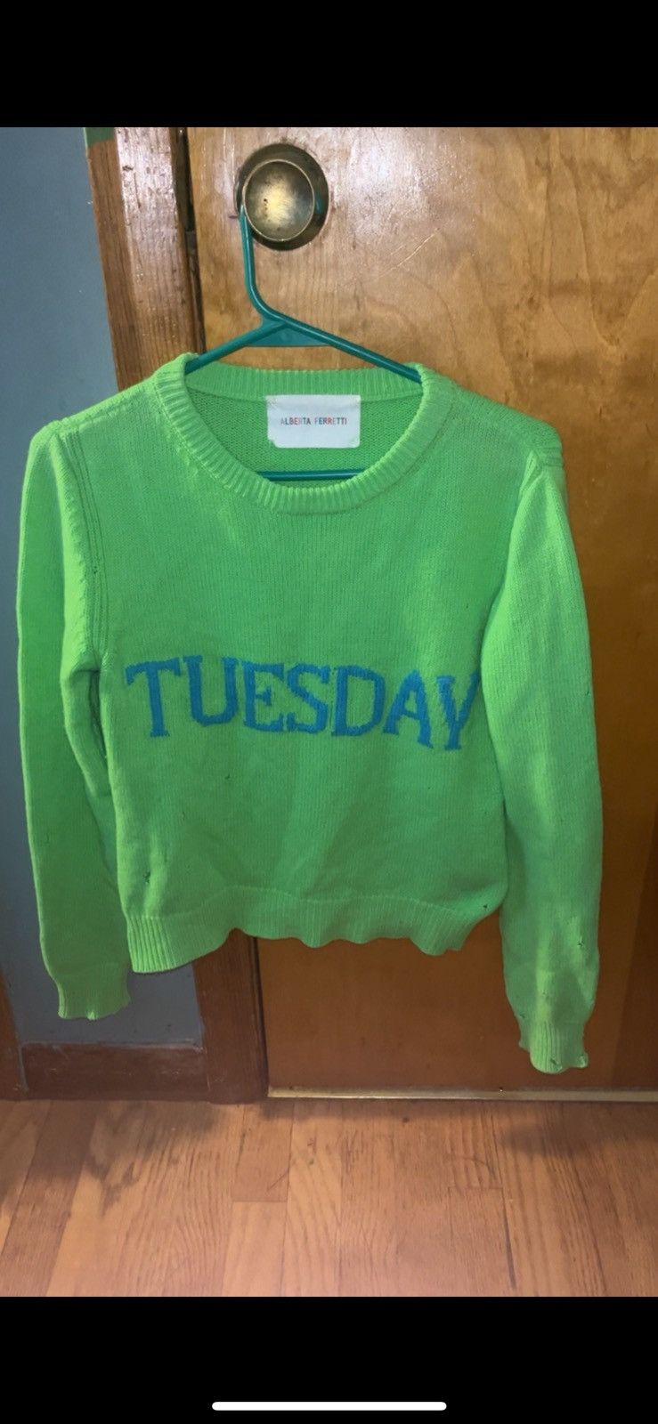 Alberta Ferretti ALBERTA FERRETTI RARE “TUESDAY” CROP SWEATER Size XS / US 0-2 / IT 36-38 - 1 Thumbnail