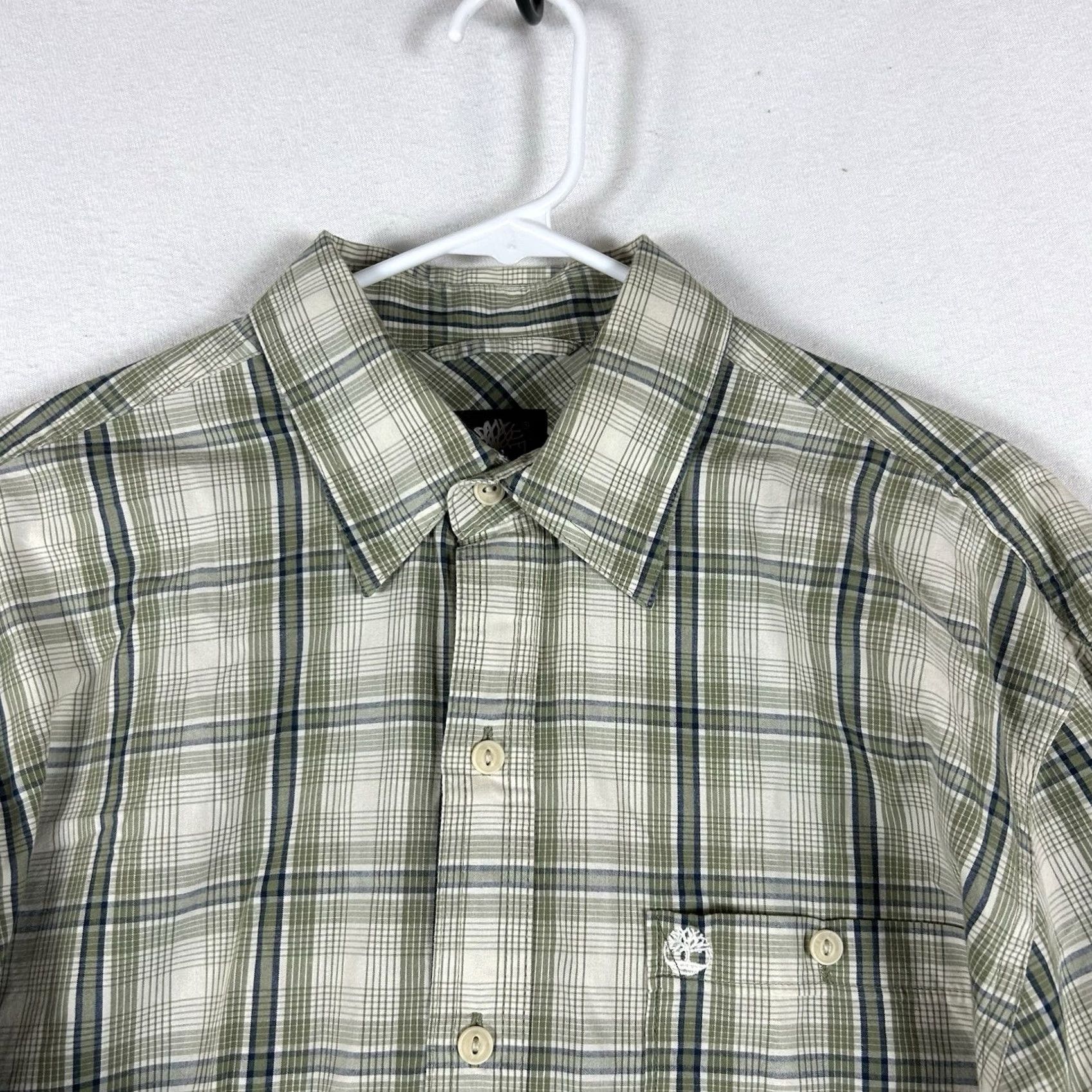 Timberland Timberland Button-Up Shirt Mens M Green Plaid Long Sleeve Casual Top Size US M / EU 48-50 / 2 - 2 Thumbnail