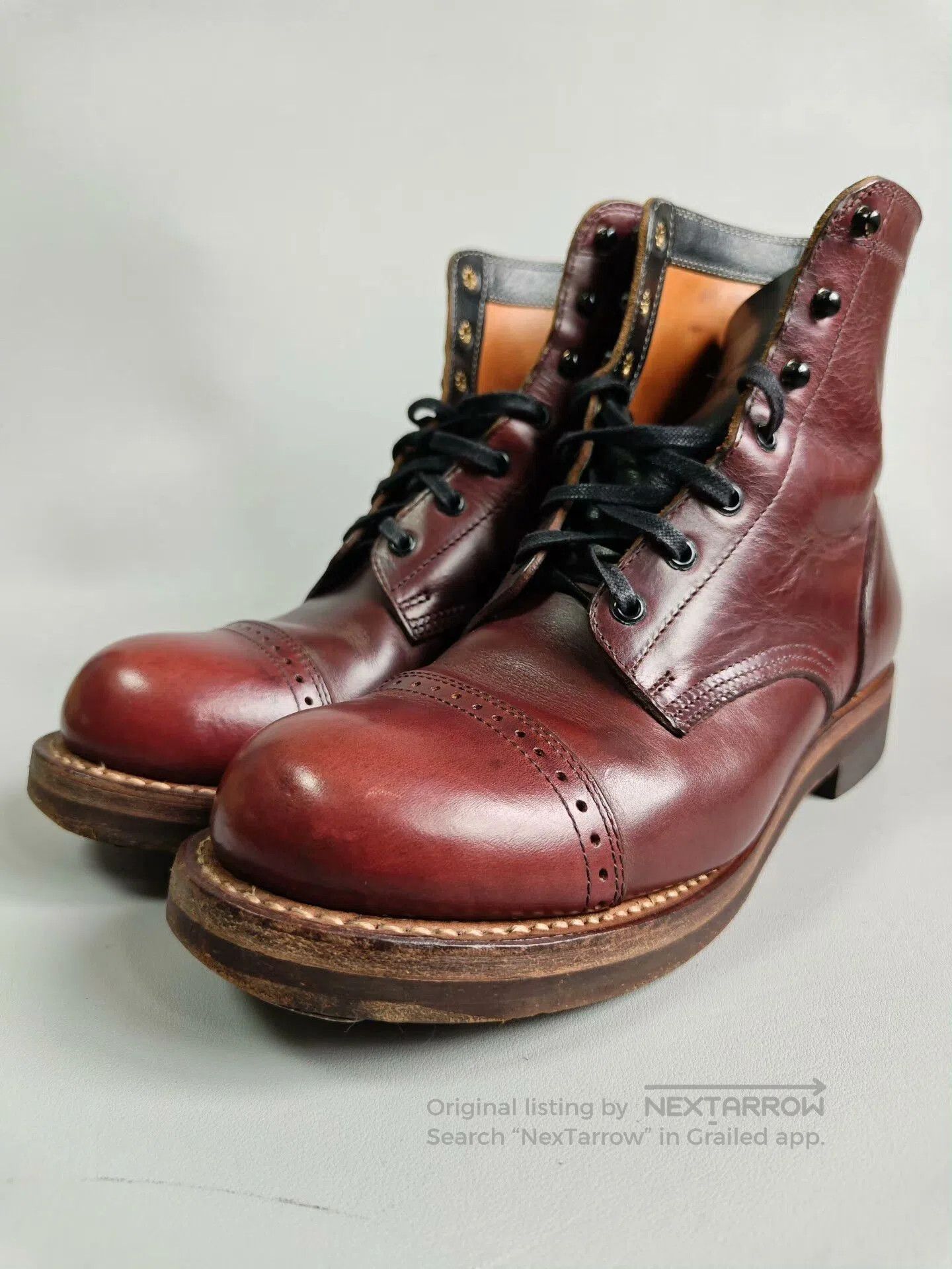 Rolling Dub Trio ROLLING DUB TRIO A09 Combat Boots. Size US 7.5 / EU 40-41 - 3 Thumbnail