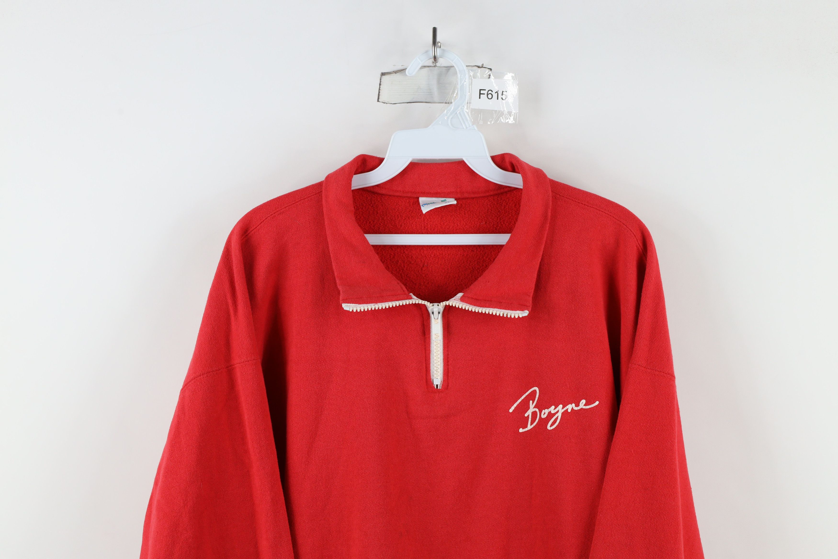 Vintage Vintage 90s Boyne Mountain Michigan Half Zip Sweatshirt USA Size US XL / EU 56 / 4 - 2 Thumbnail