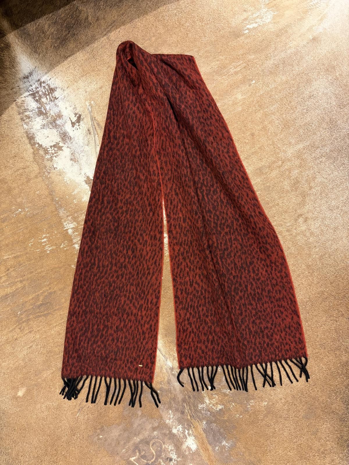 Saint Laurent Paris Saint Laurent Angora-Blend Leopard Scarf Size ONE SIZE - 1 Thumbnail
