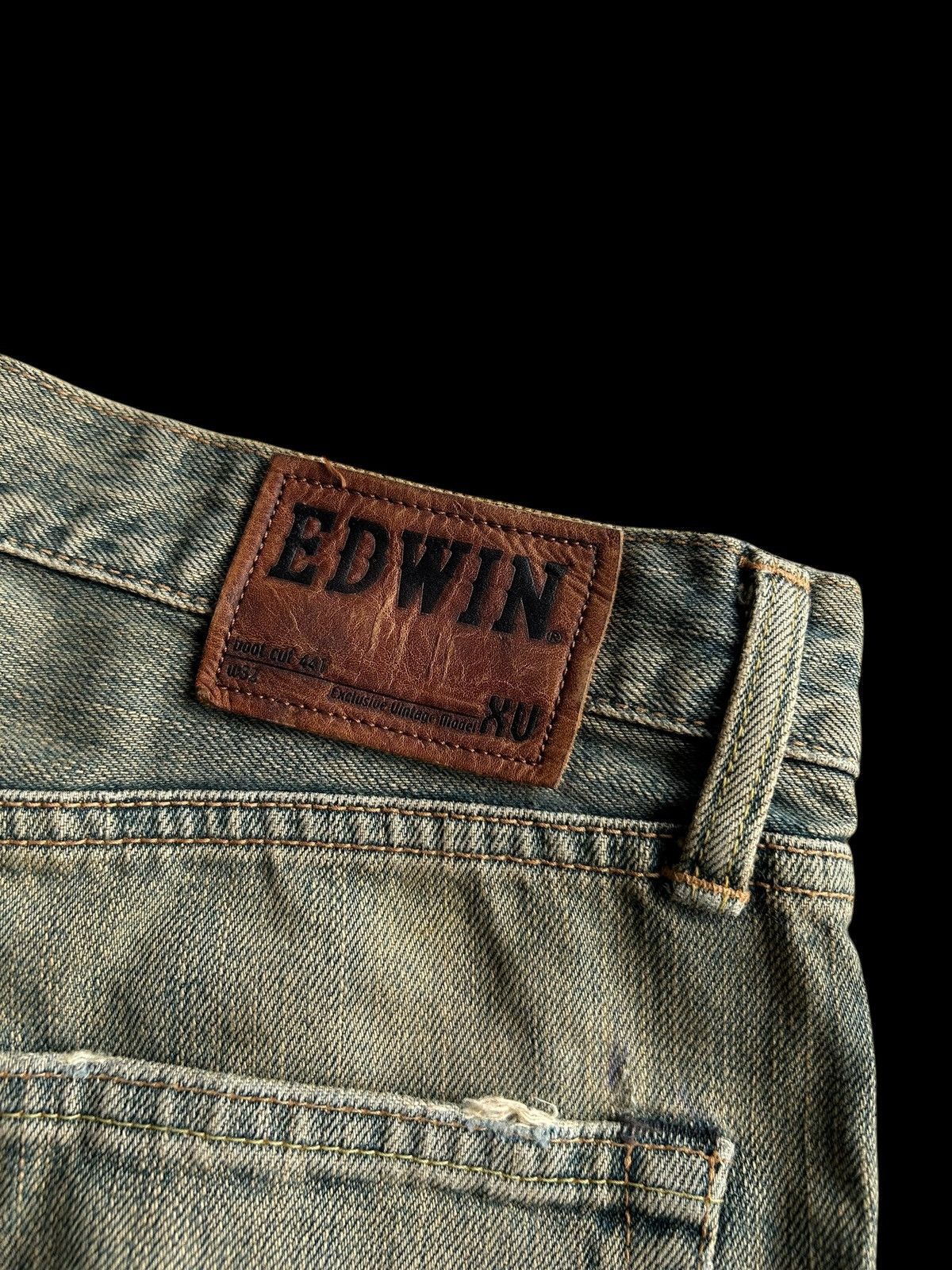 Japanese Brand × Kapital × Vintage Flare Edwin Rusty Distressed Denim Jeans Size US 32 / EU 48 - 6 Thumbnail