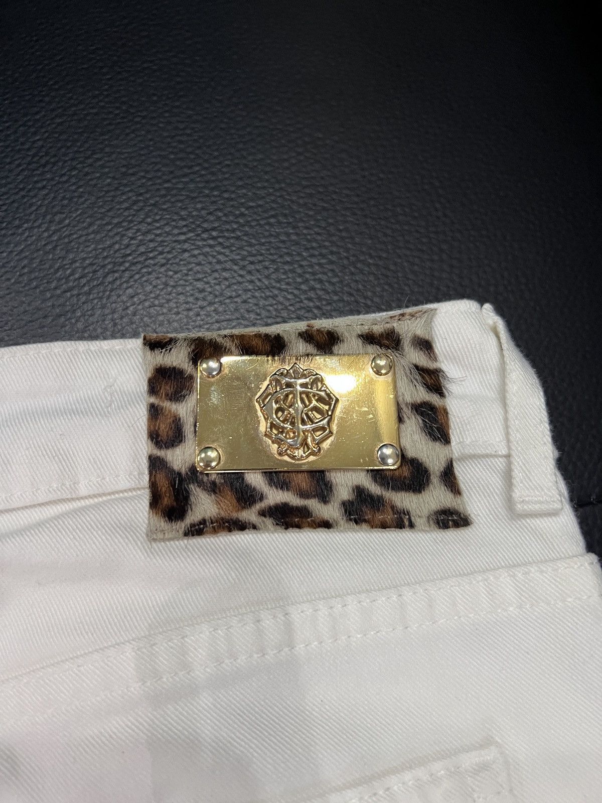 Just Cavalli Just Cavalli Leopard Haircalf Patch Denim Jeans Size 26" / US 2 / IT 38 - 10 Thumbnail